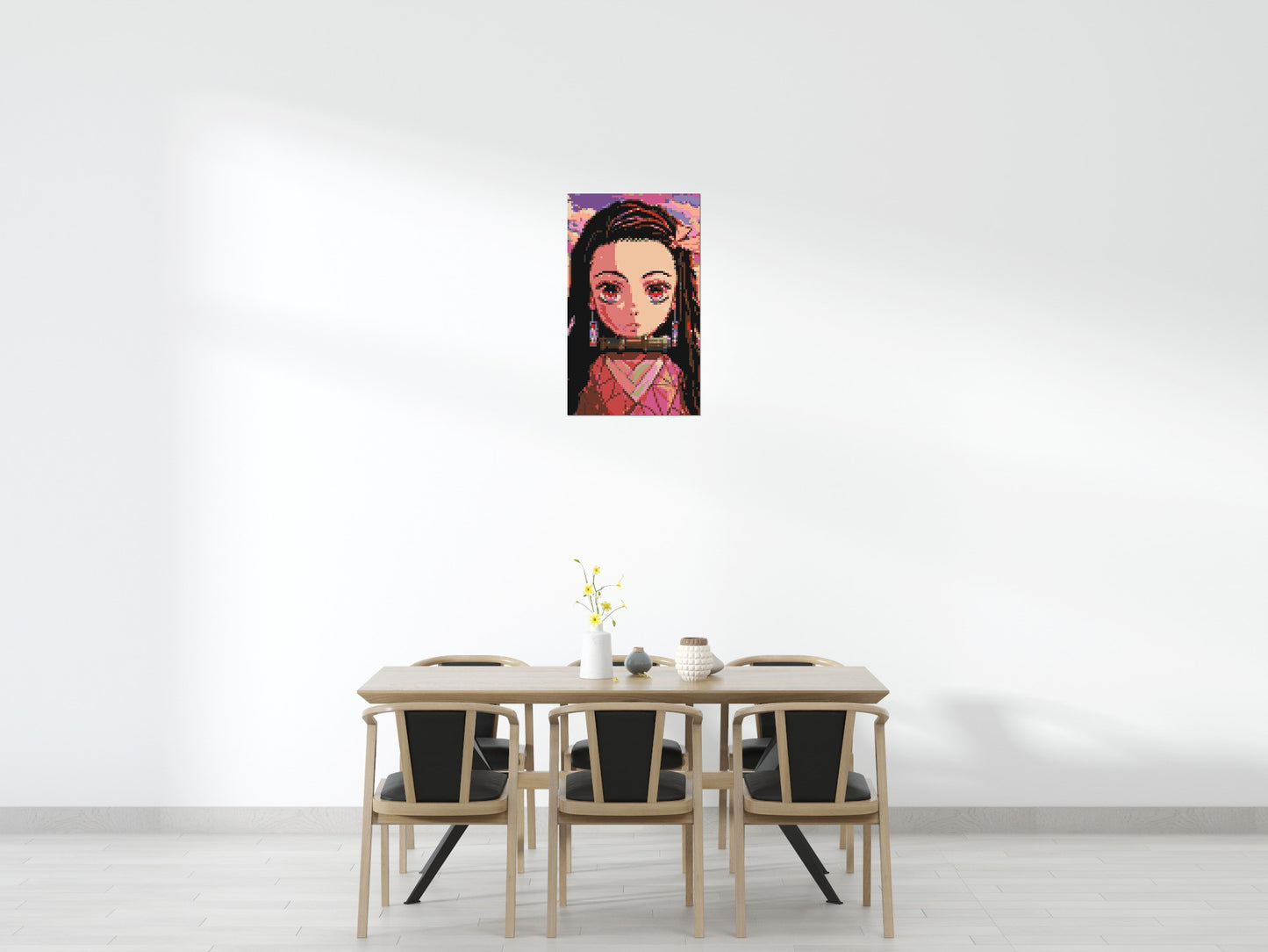 Nezuko Pixel Art - Brick Art Mosaic Kit 3x5 large