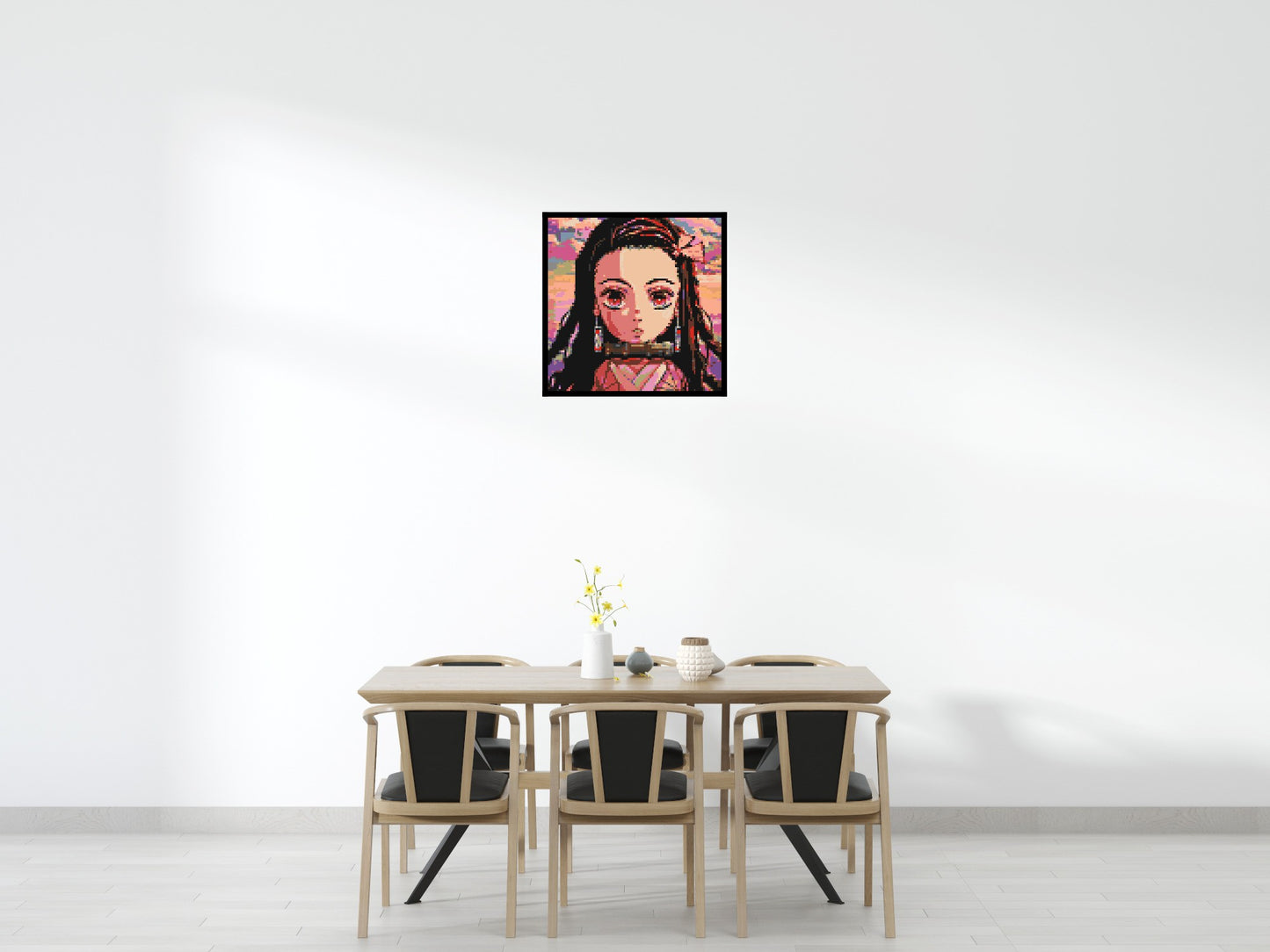 Nezuko Pixel Art - Brick Art Mosaic Kit 4x4 large