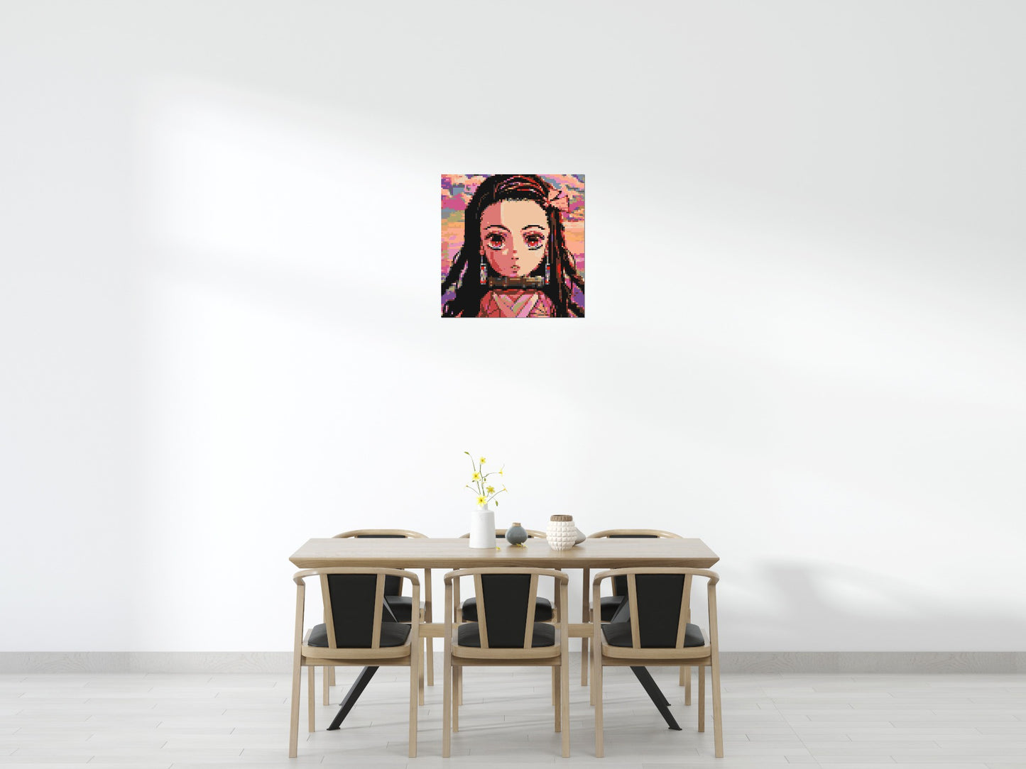 Nezuko Pixel Art - Brick Art Mosaic Kit 4x4 large