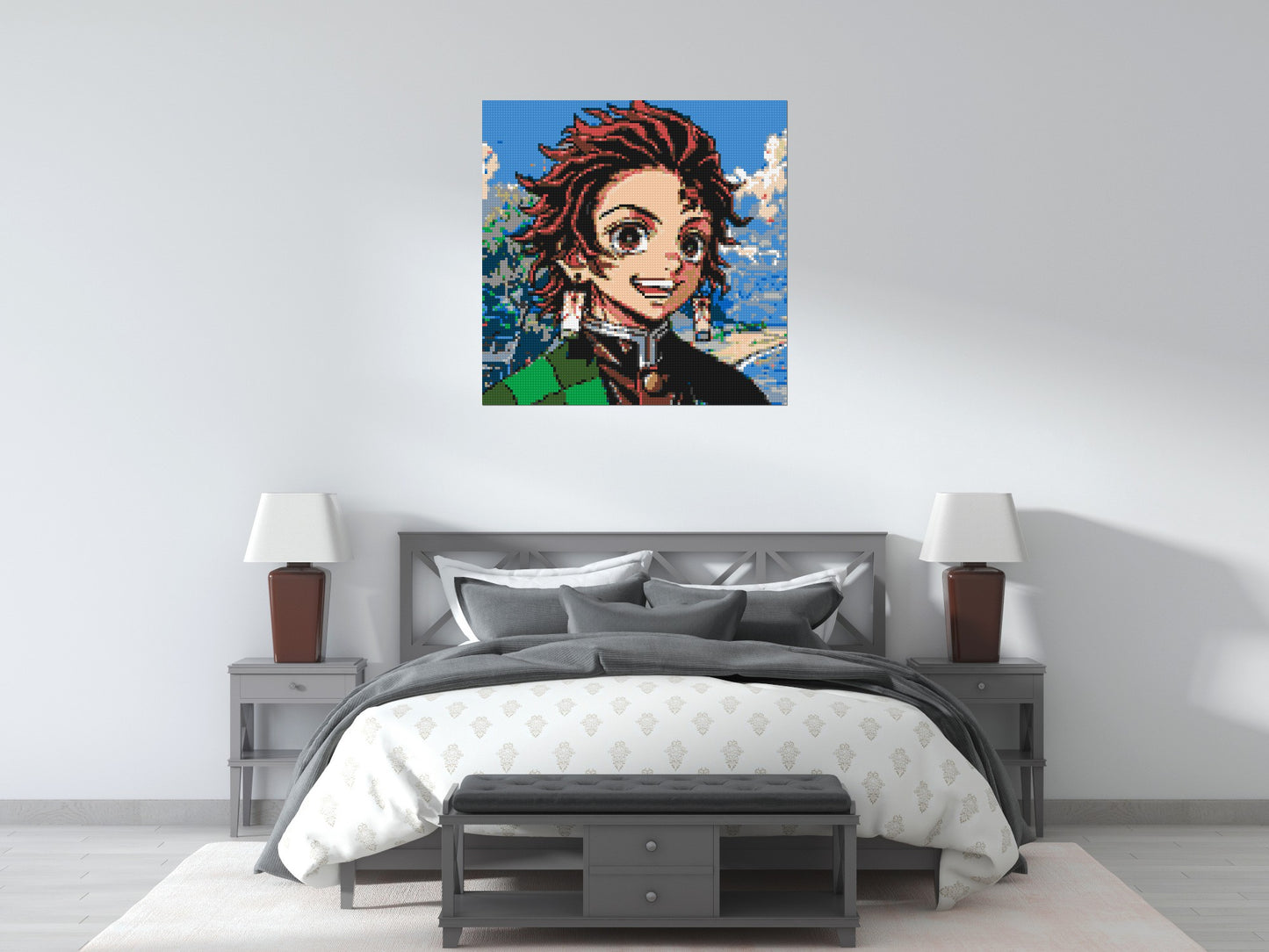 Tanjiro Pixel Art - Brick Art Mosaic Kit 5x5 large