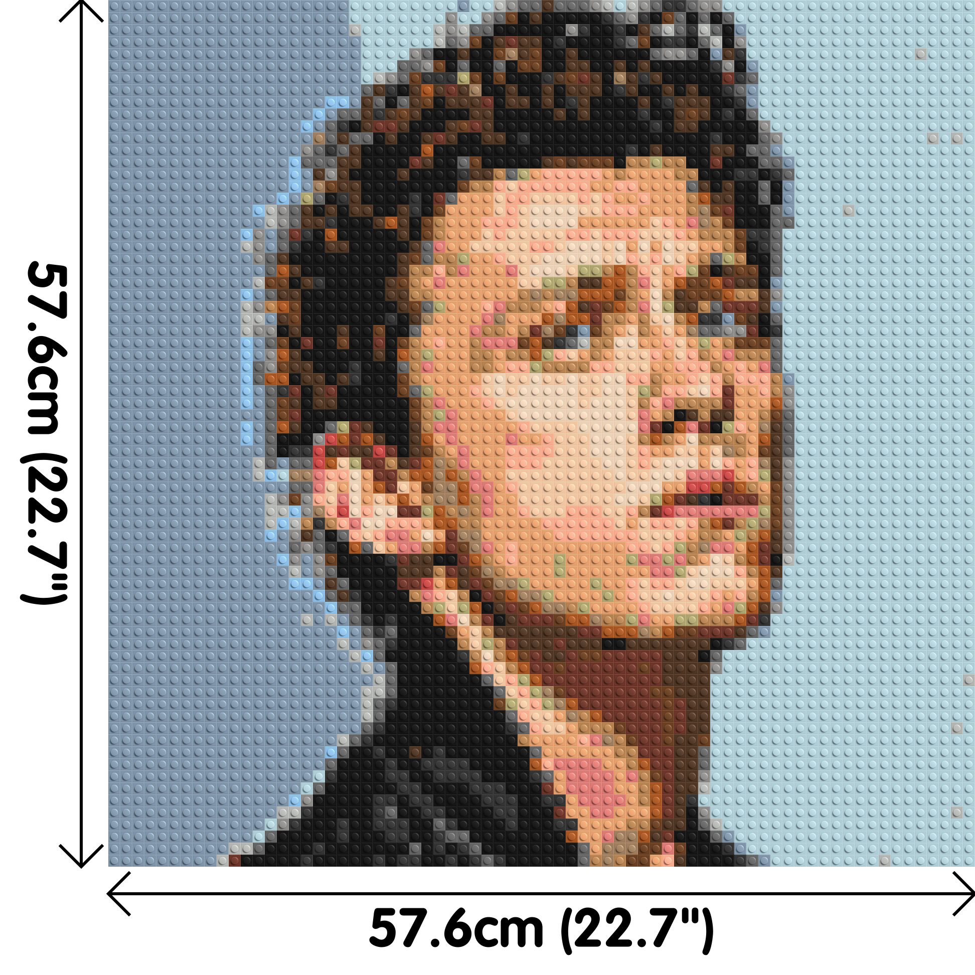 Tom Holland - Brick Art Mosaic Kit 3x3 dimensions