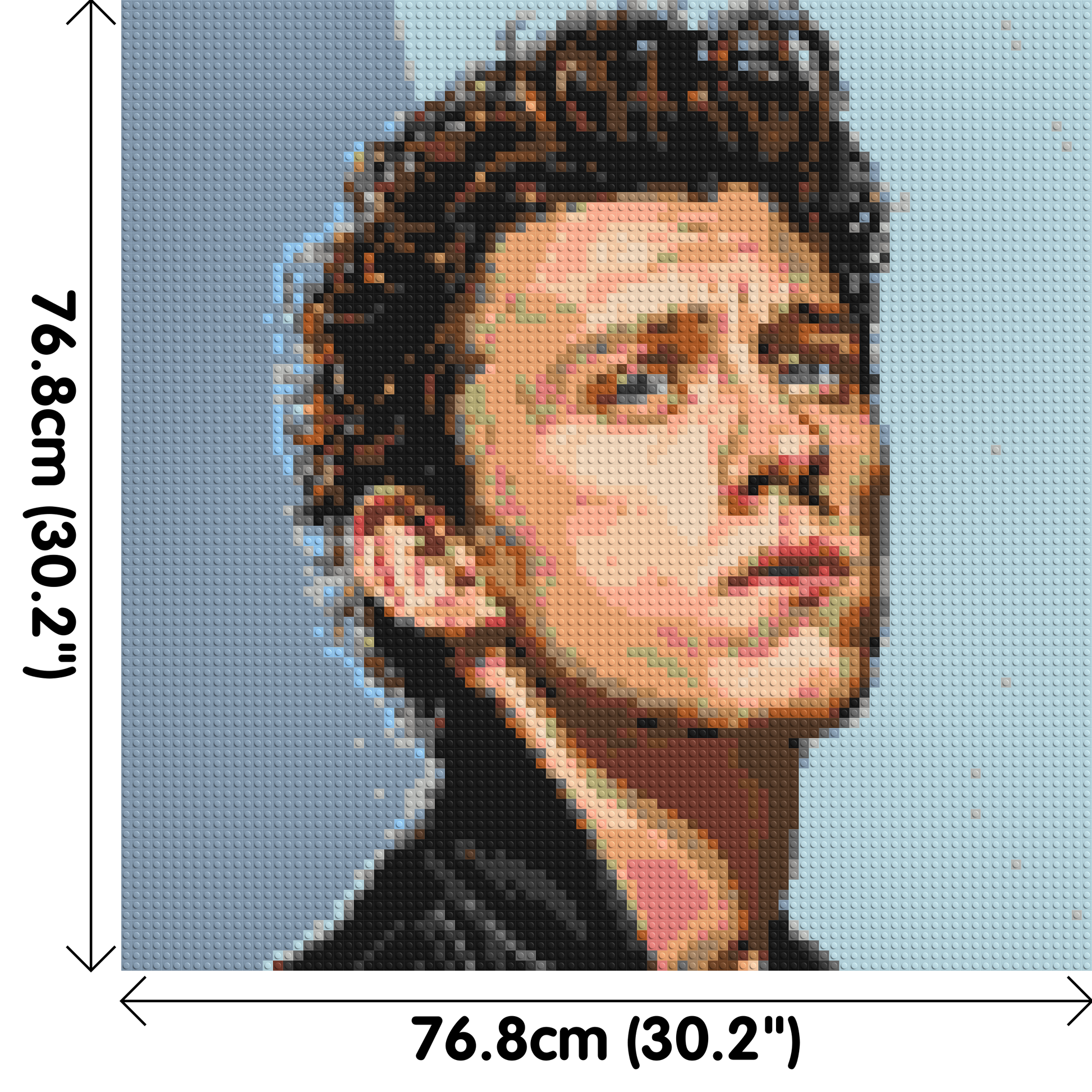Tom Holland - Brick Art Mosaic Kit 4x4 dimensions
