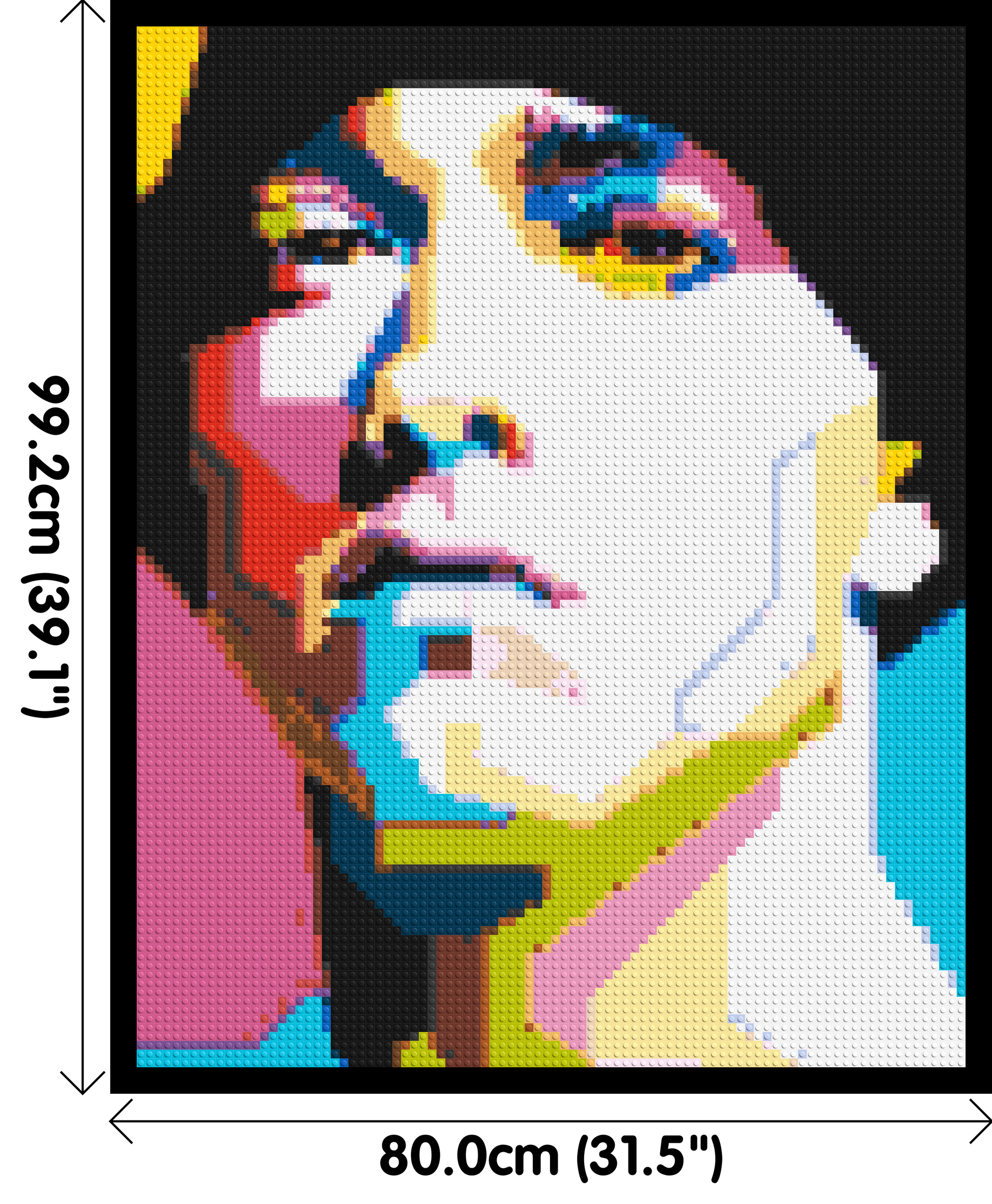 Eminem - Brick Art Mosaic Kit 4x5 dimensions with frame