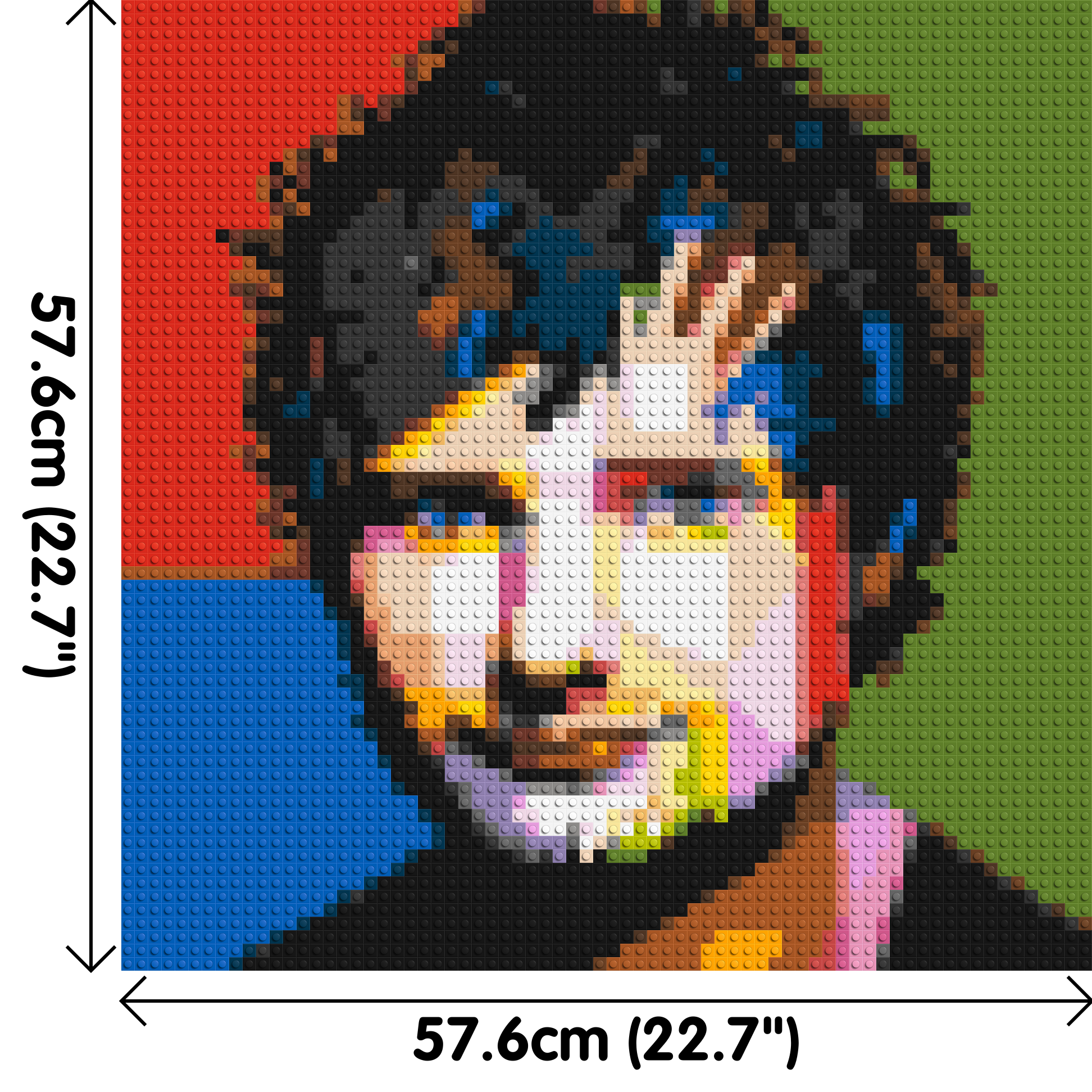 Ed Sheeran - Brick Art Mosaic Kit 3x3 dimensions