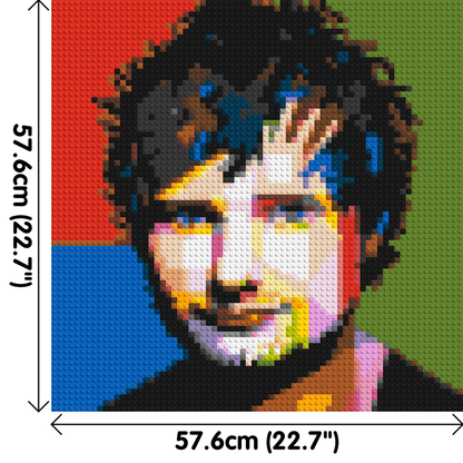Ed Sheeran - Brick Art Mosaic Kit 3x3 large