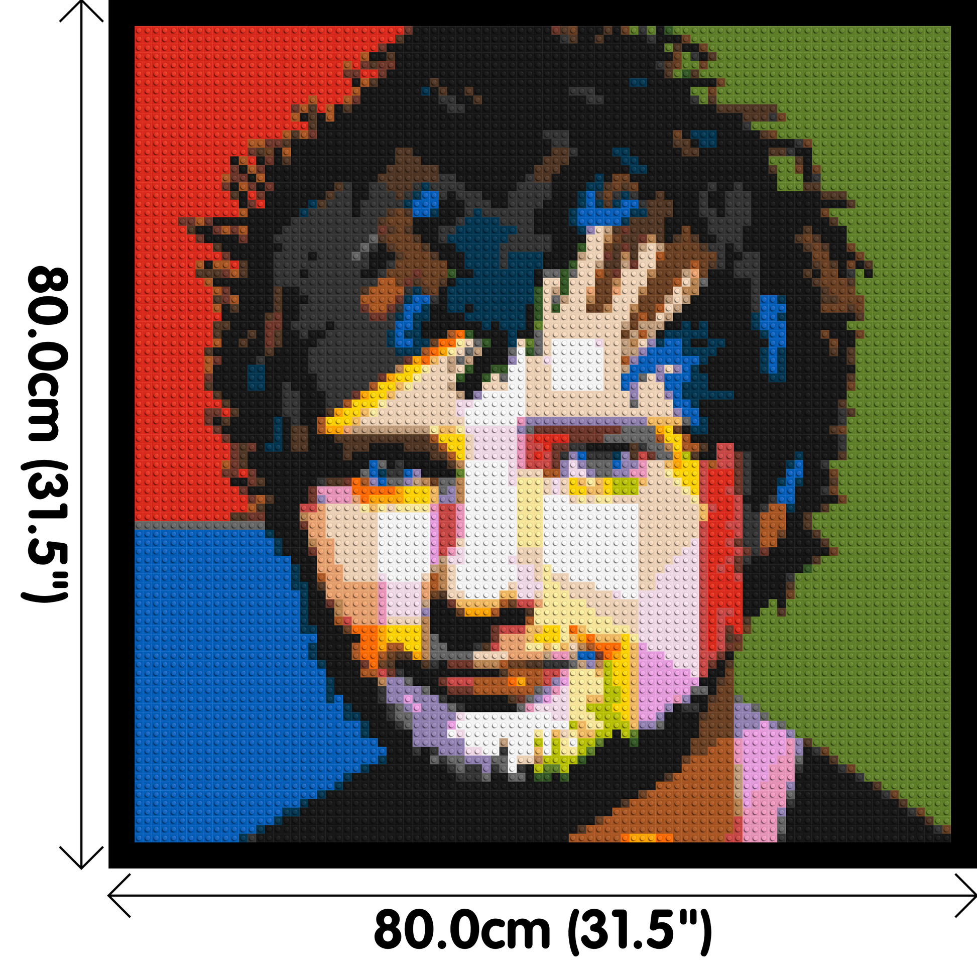 Ed Sheeran - Brick Art Mosaic Kit 4x4 dimensions with frame