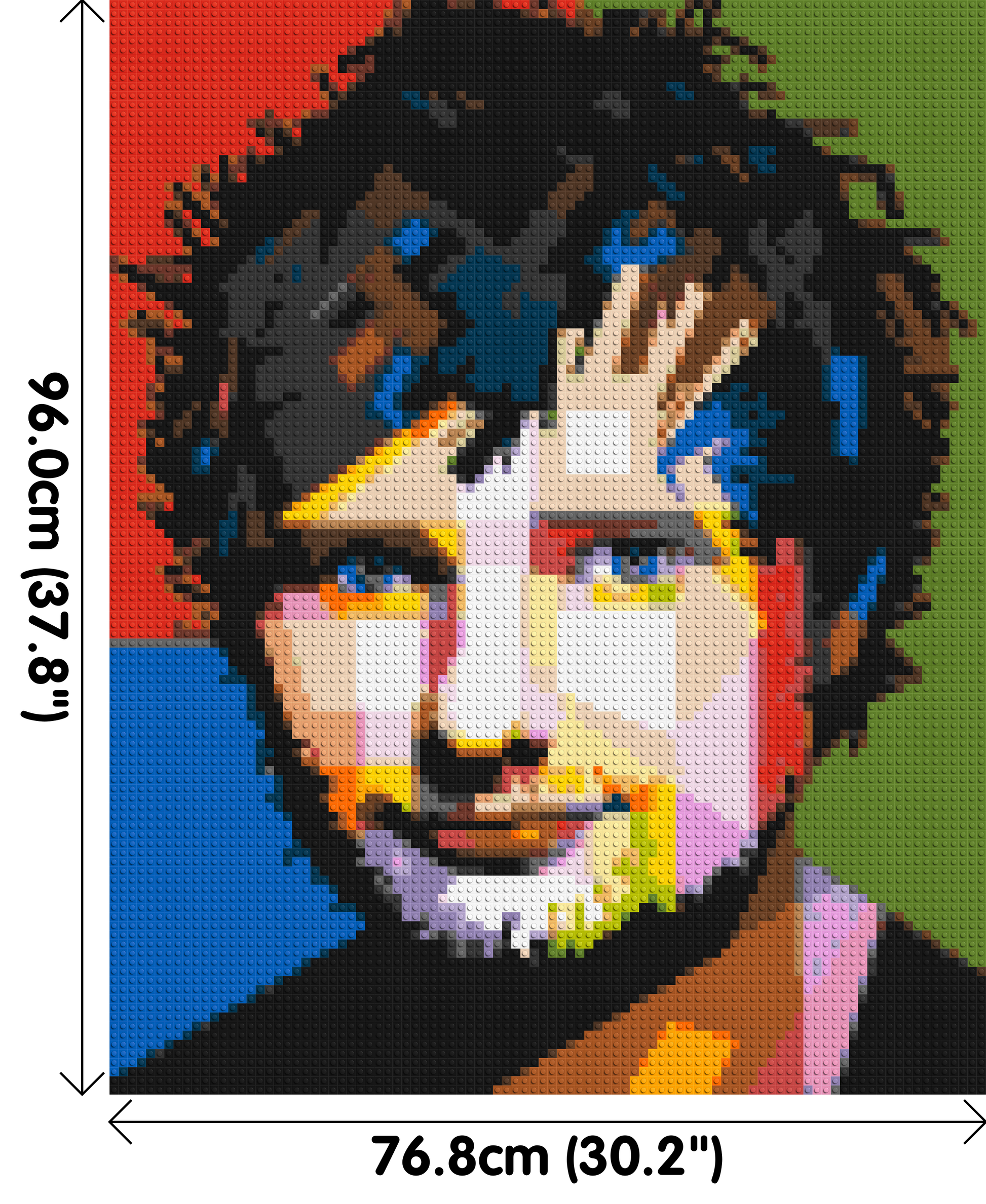 Ed Sheeran - Brick Art Mosaic Kit 4x5 dimensions