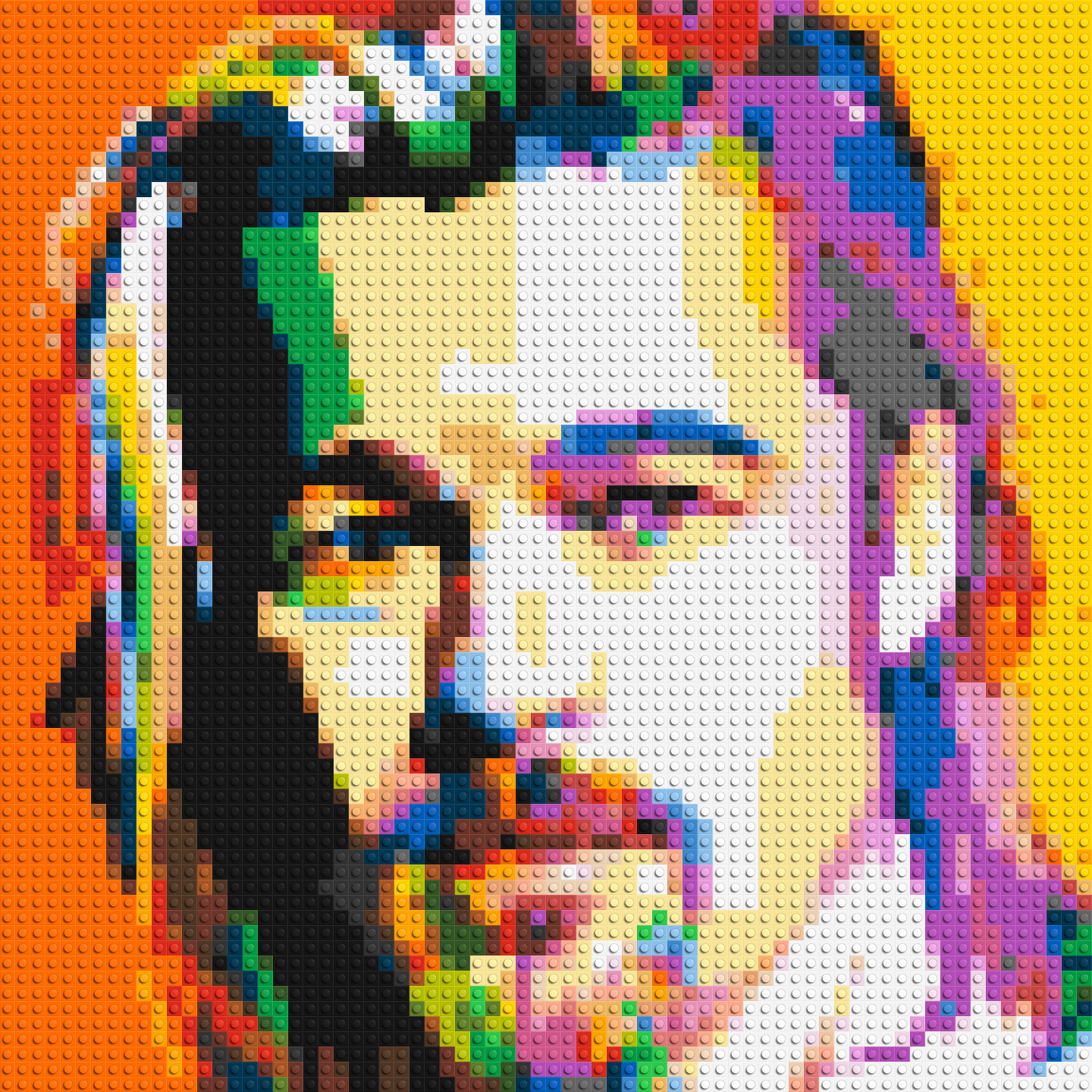Brad Pitt - Brick Art Mosaic Kit 3x3 large