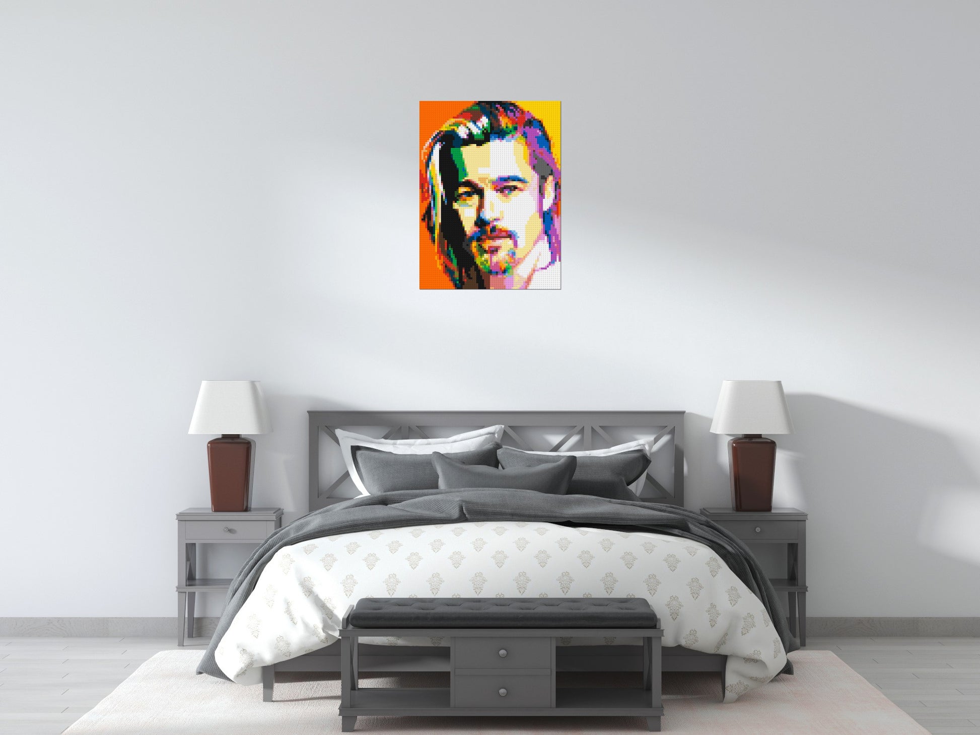 Brad Pitt - Brick Art Mosaic Kit 3x4 scene