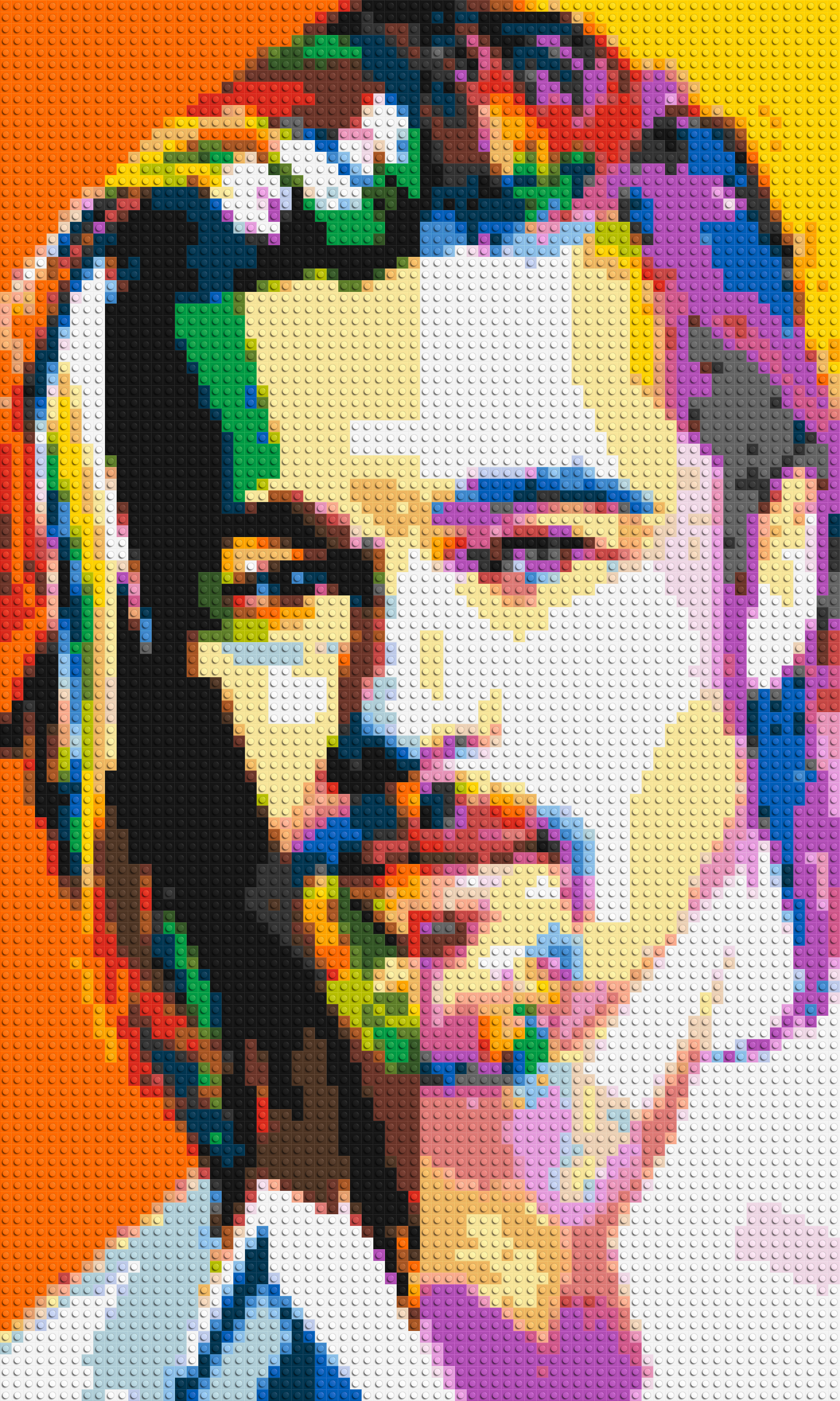 Brad Pitt - Brick Art Mosaic Kit 3x5 large