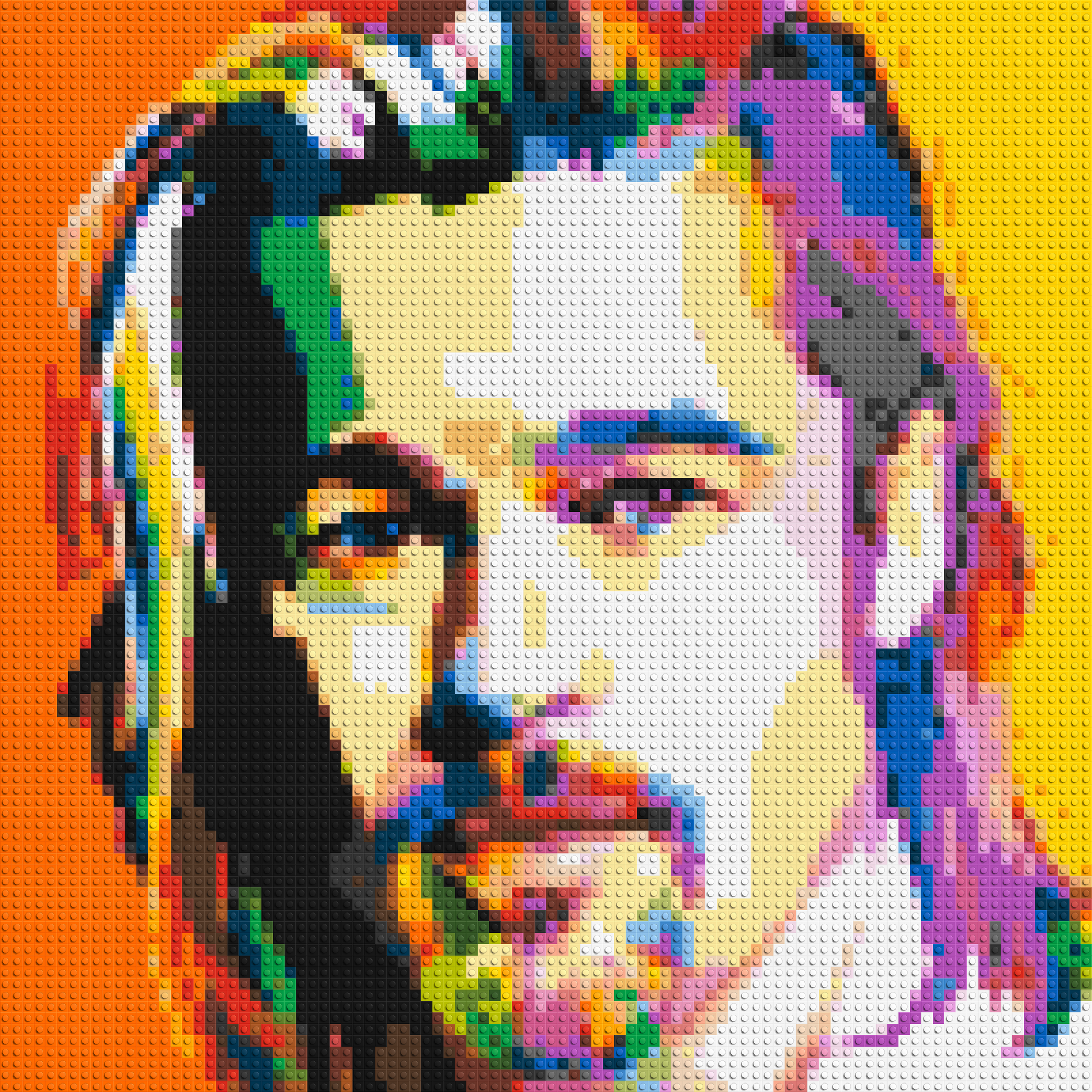 Brad Pitt - Brick Art Mosaic Kit 4x4 large