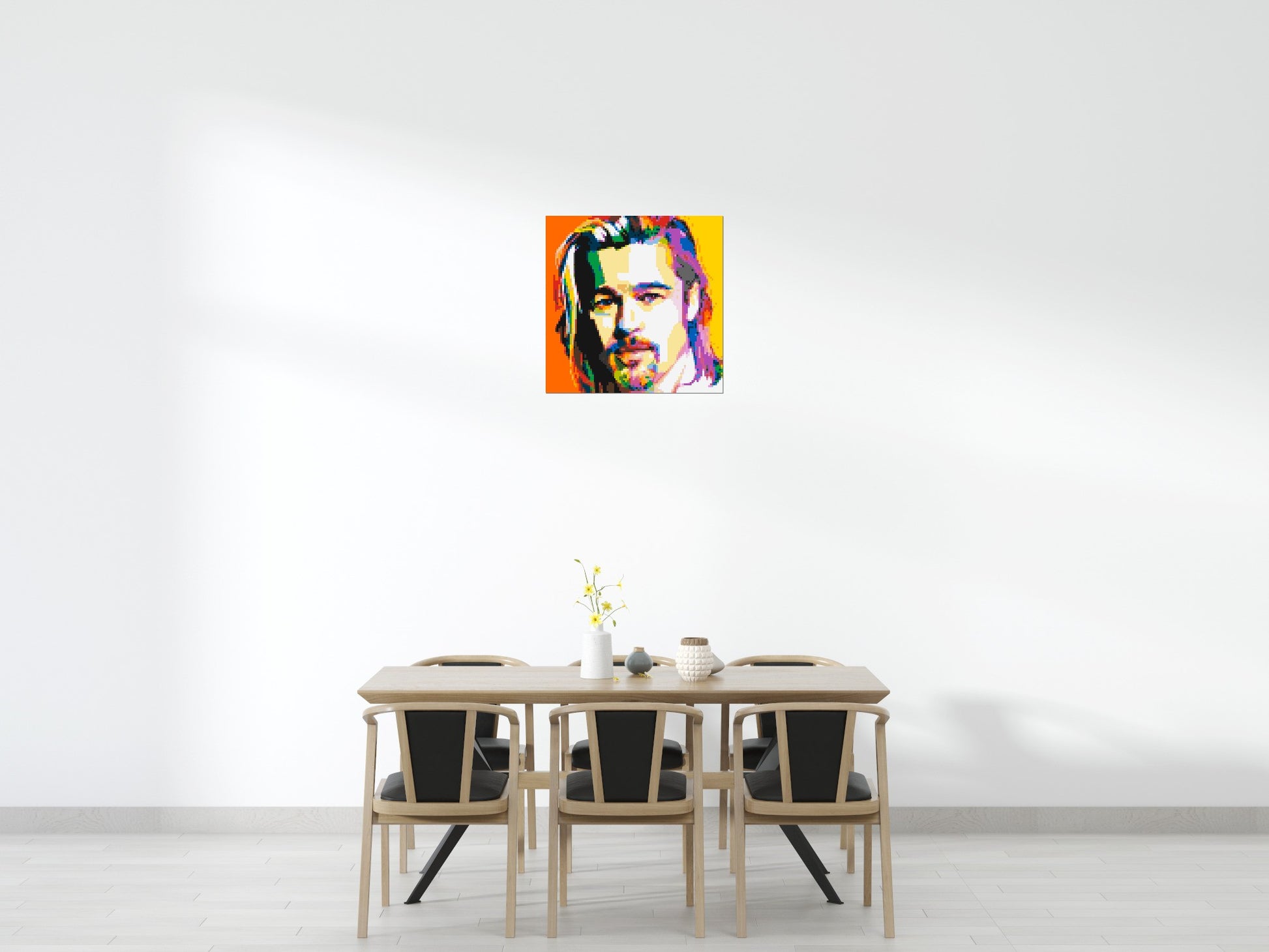 Brad Pitt - Brick Art Mosaic Kit 4x4 scene