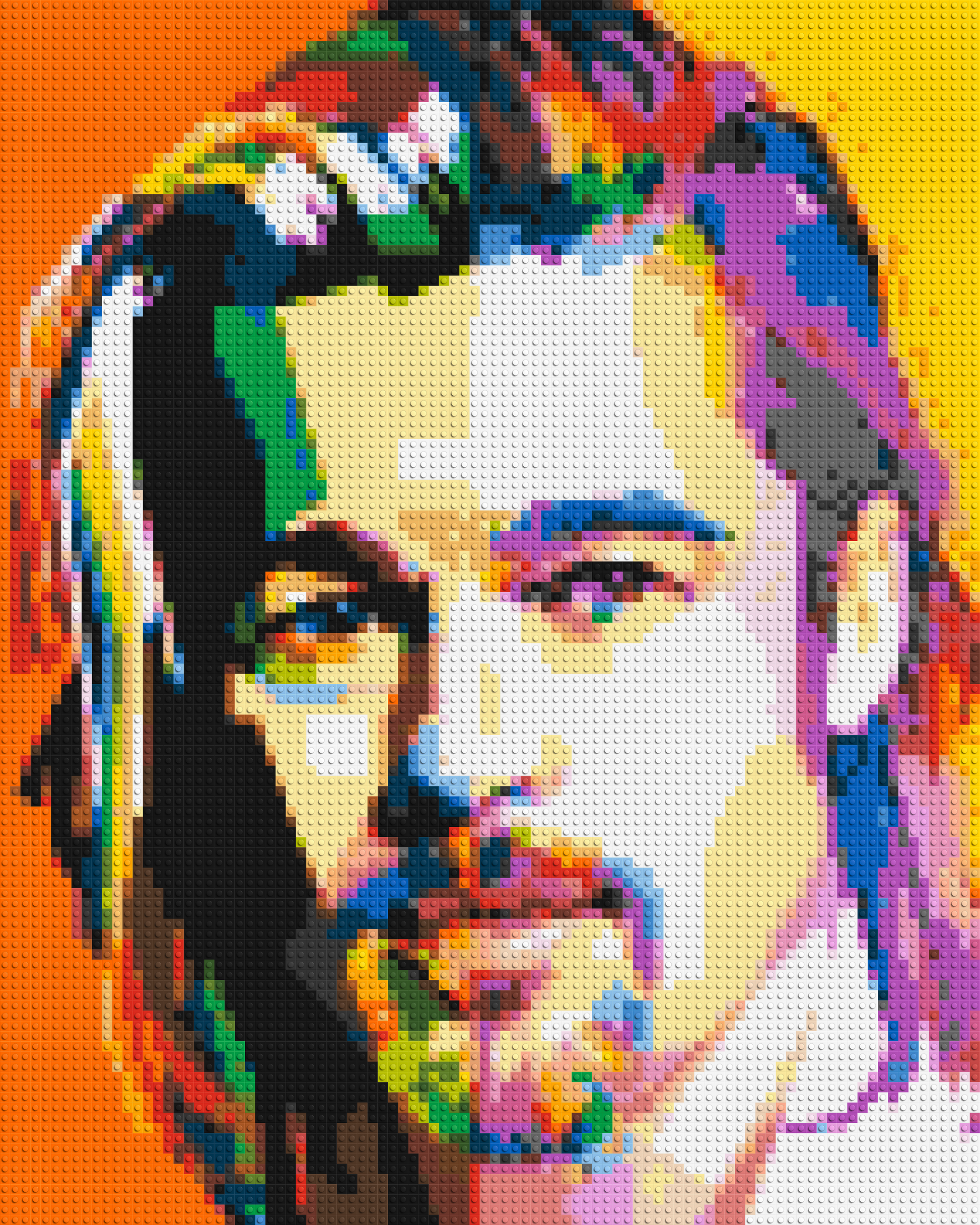 Brad Pitt - Brick Art Mosaic Kit 4x5 large