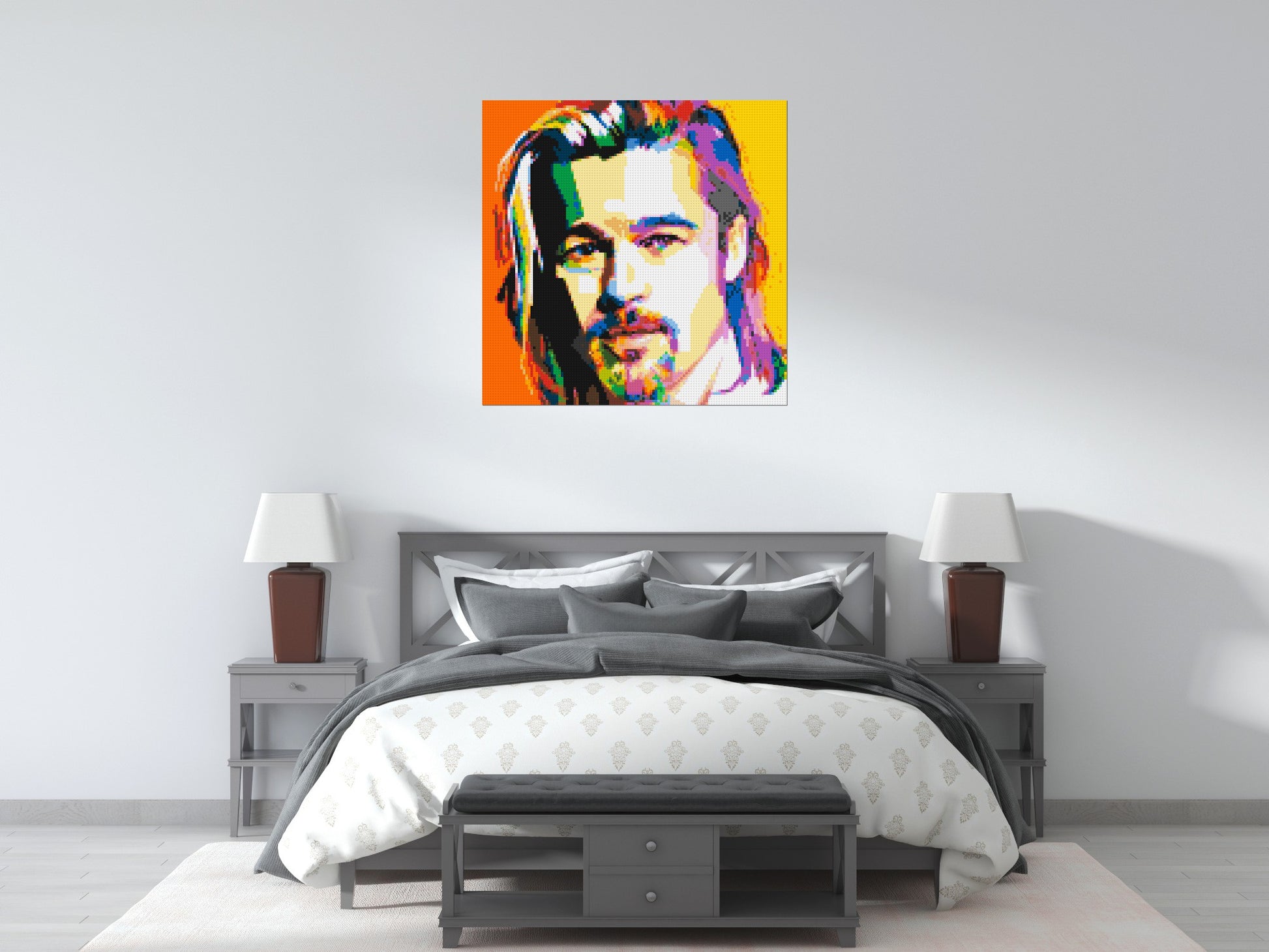 Brad Pitt - Brick Art Mosaic Kit 5x5 scene