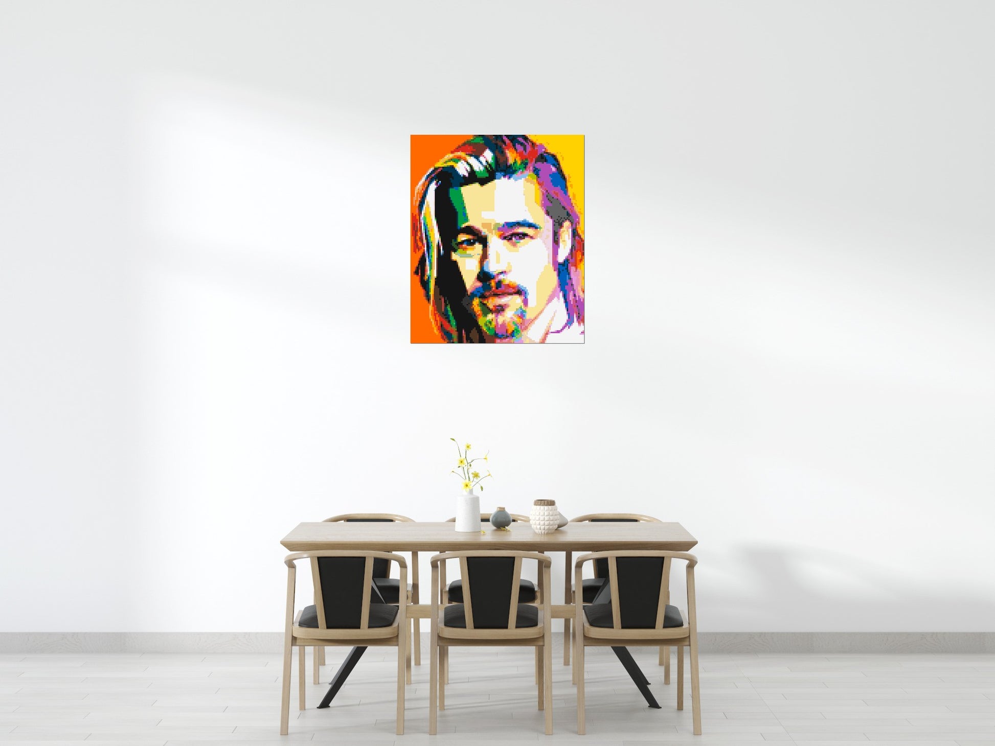 Brad Pitt - Brick Art Mosaic Kit 5x6 scene