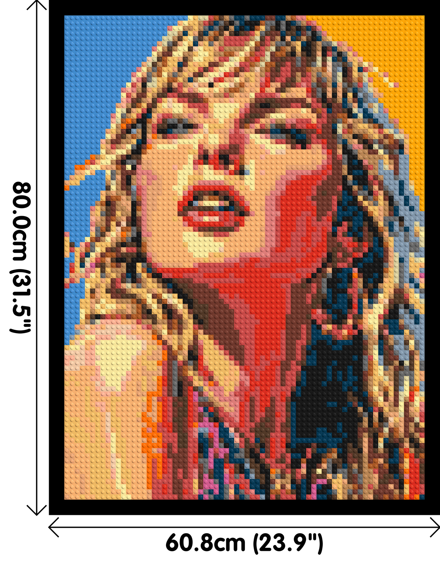 Taylor Swift Colourful  - Brick Art Mosaic Kit 3x4 large
