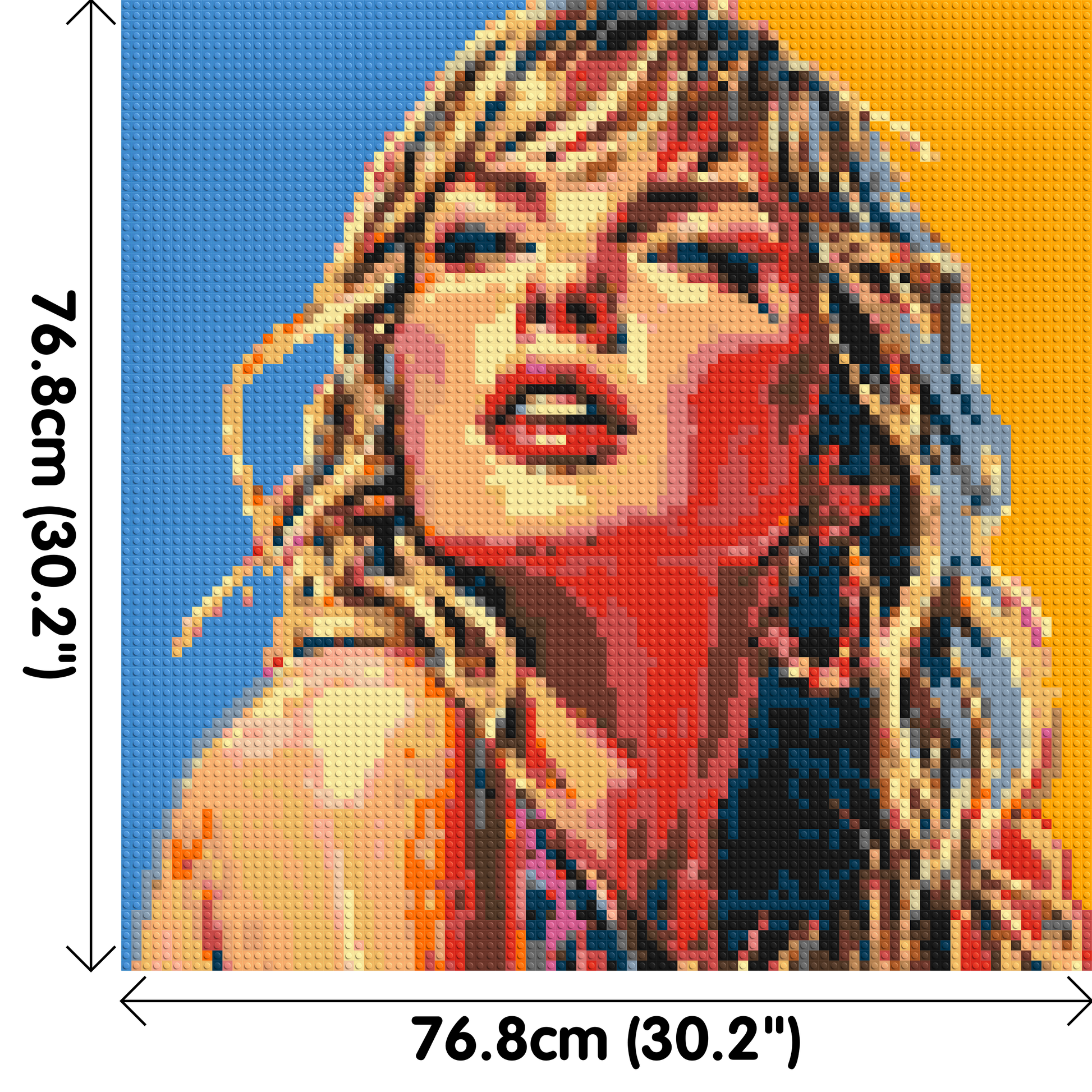 Taylor Swift Colourful  - Brick Art Mosaic Kit 4x4 dimensions