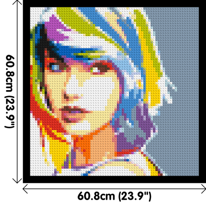 Taylor Swift WPAP - Brick Art Mosaic Kit 3x3 large