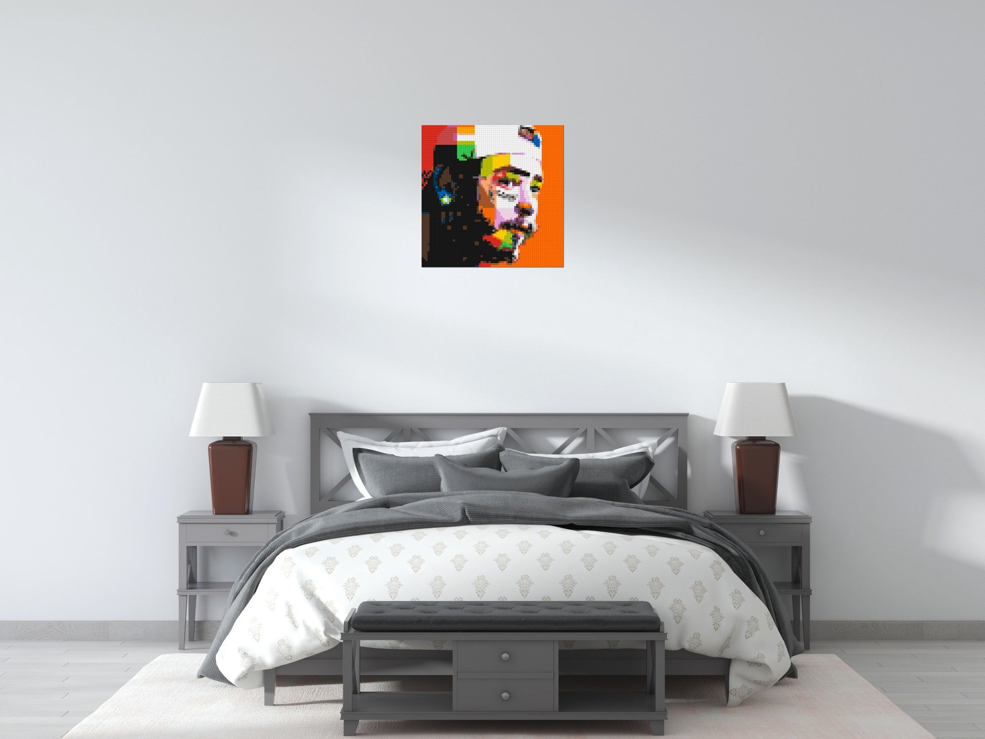 Post Malone - Brick Art Mosaic Kit 3x3 scene