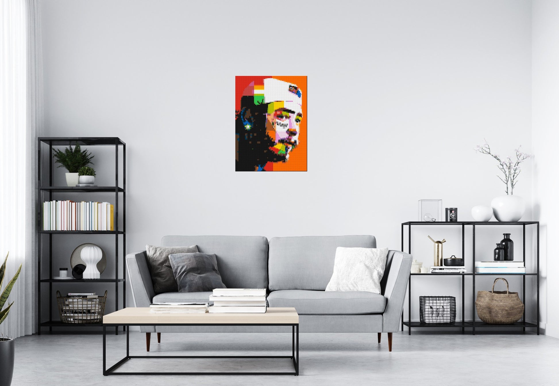 Post Malone - Brick Art Mosaic Kit 3x4 scene