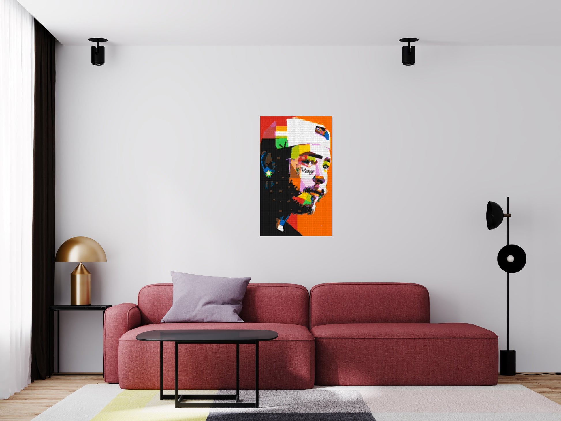 Post Malone - Brick Art Mosaic Kit 3x5 scene