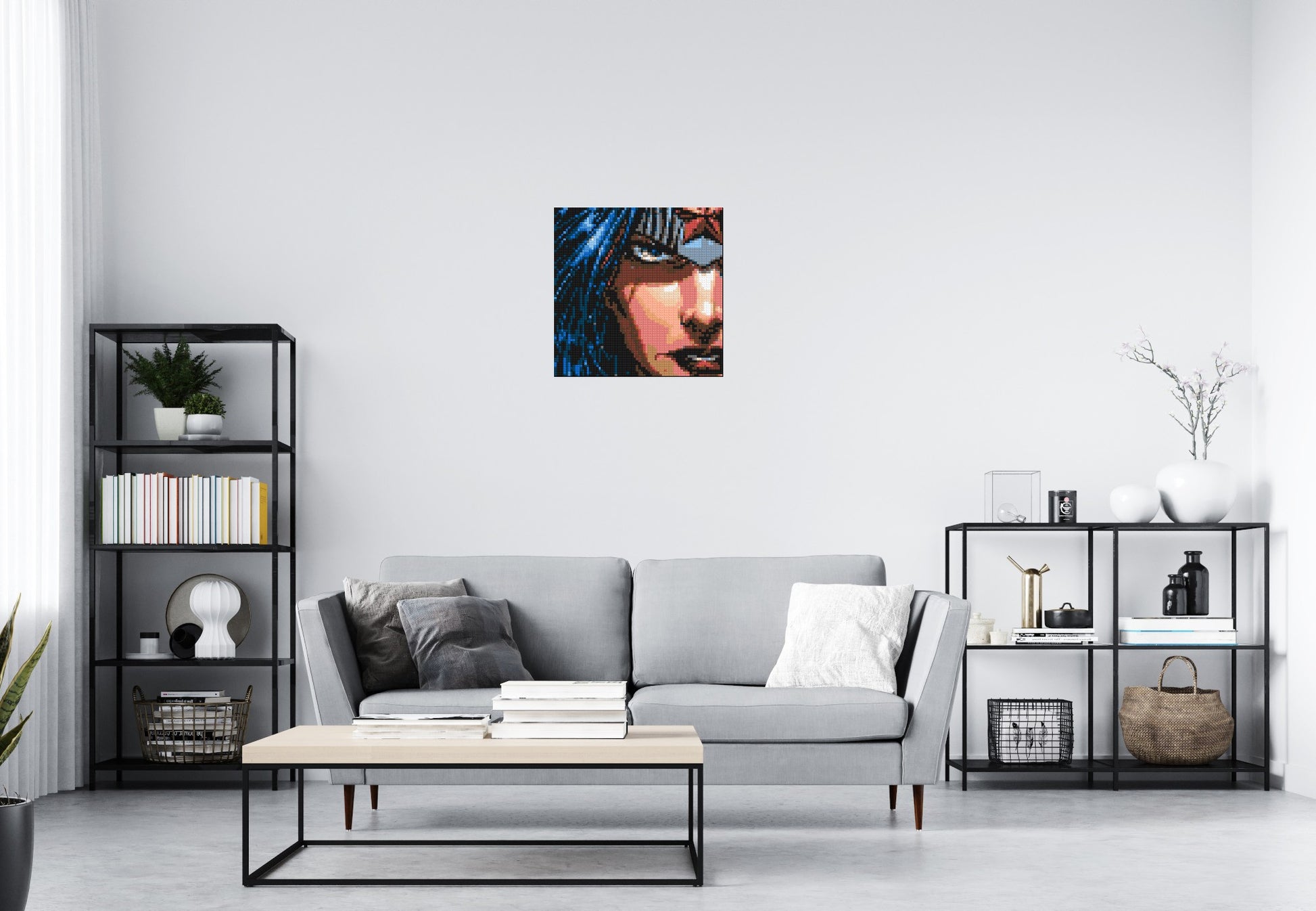 Wonder Woman - Brick Art Mosaic Kit 3x3 scene