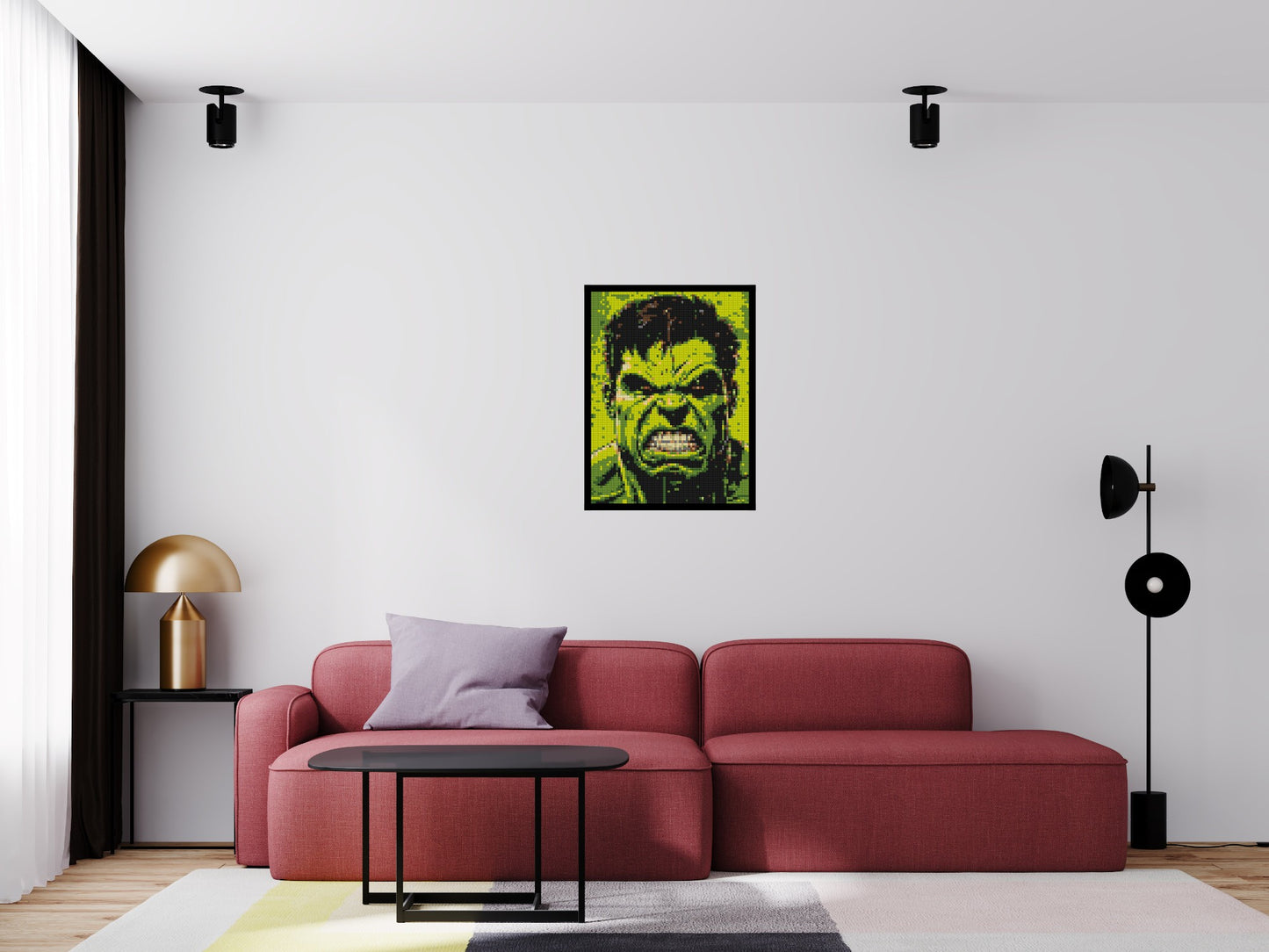 The Hulk - Brick Art Mosaic Kit 3x4 large