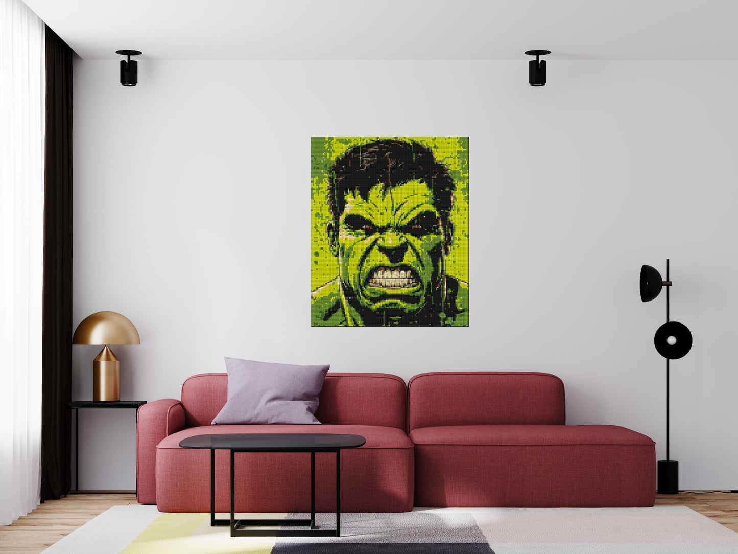The Hulk - Brick Art Mosaic Kit 5x6 large