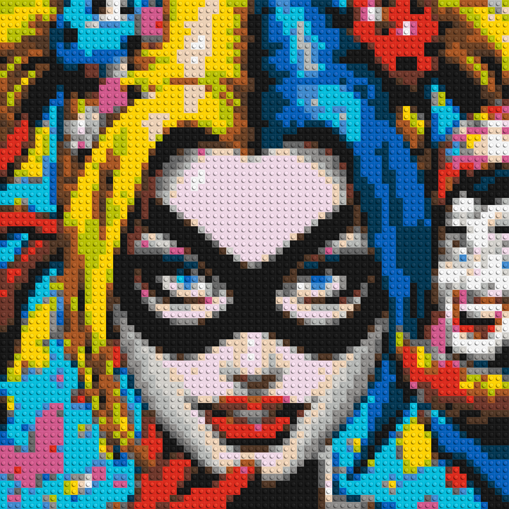Harley Quinn - Brick Art Mosaic Kit 3x3 large