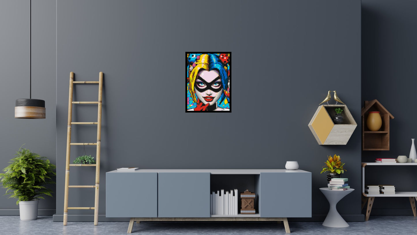 Harley Quinn - Brick Art Mosaic Kit 3x4 large