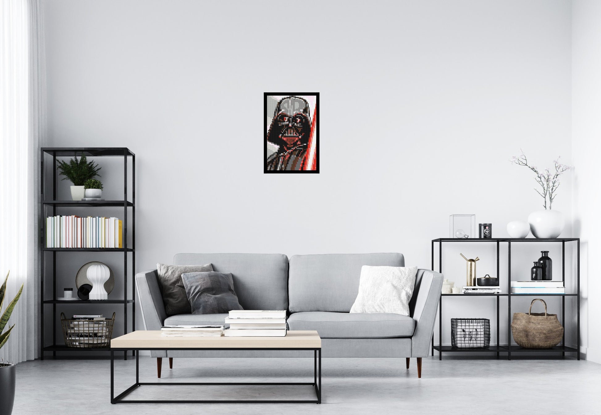 Darth Vader - Brick Art Mosaic Kit 2x3 scene with frame