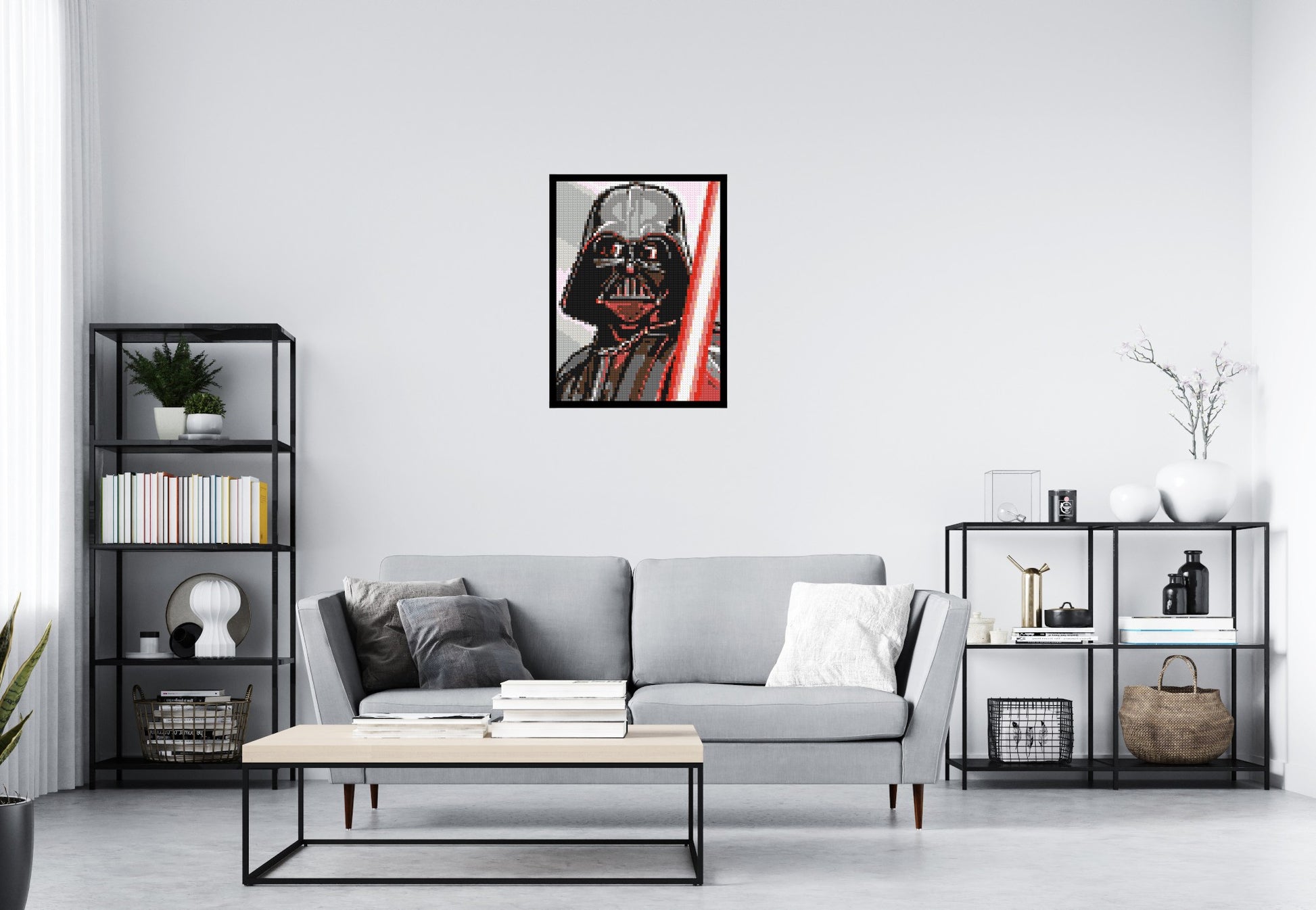 Darth Vader - Brick Art Mosaic Kit 3x4 scene with frame