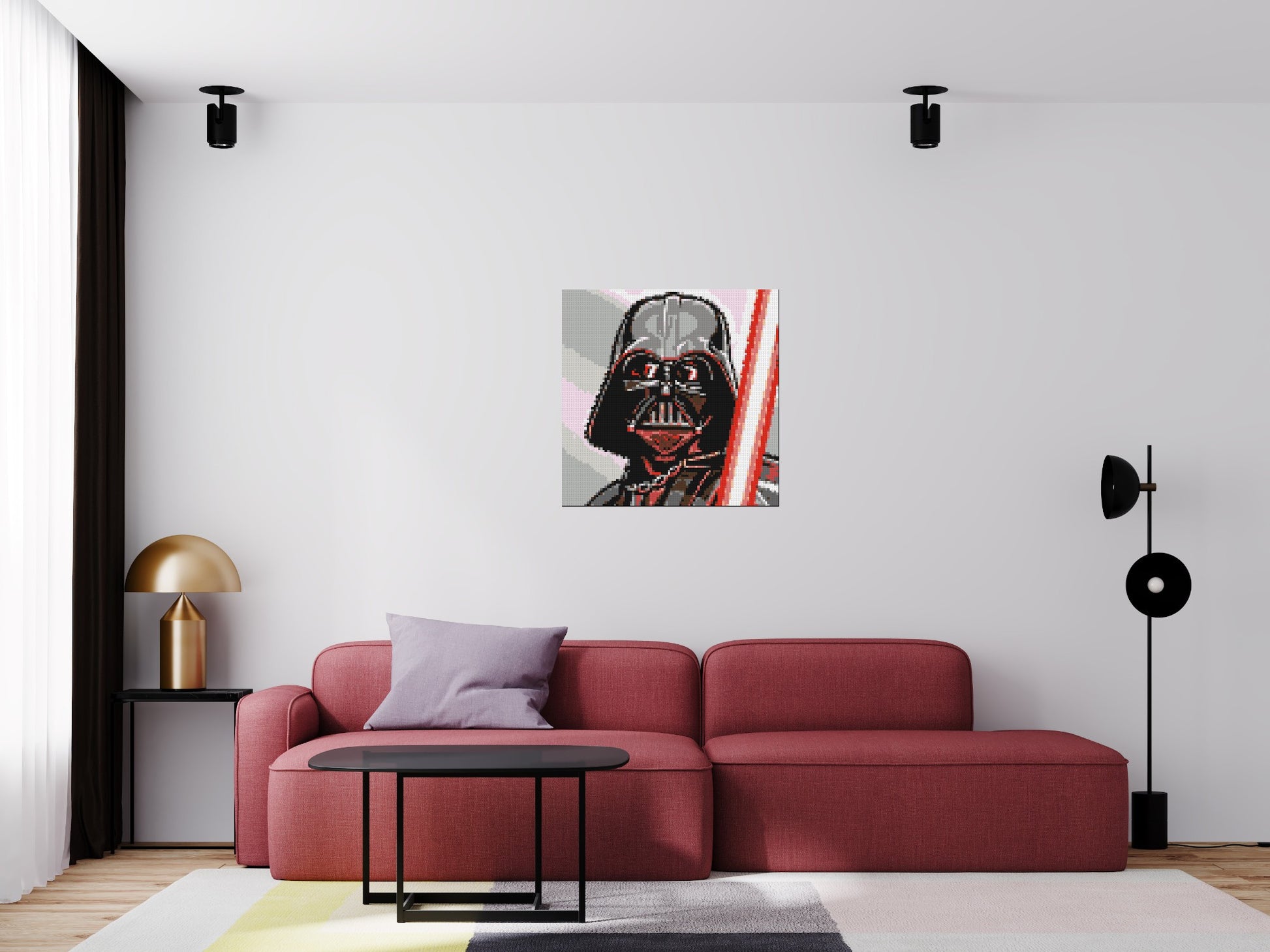 Darth Vader - Brick Art Mosaic Kit 4x4 scene