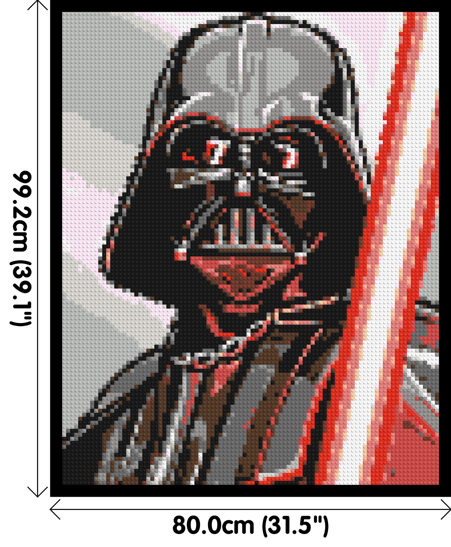 Darth Vader - Brick Art Mosaic Kit 4x5 large