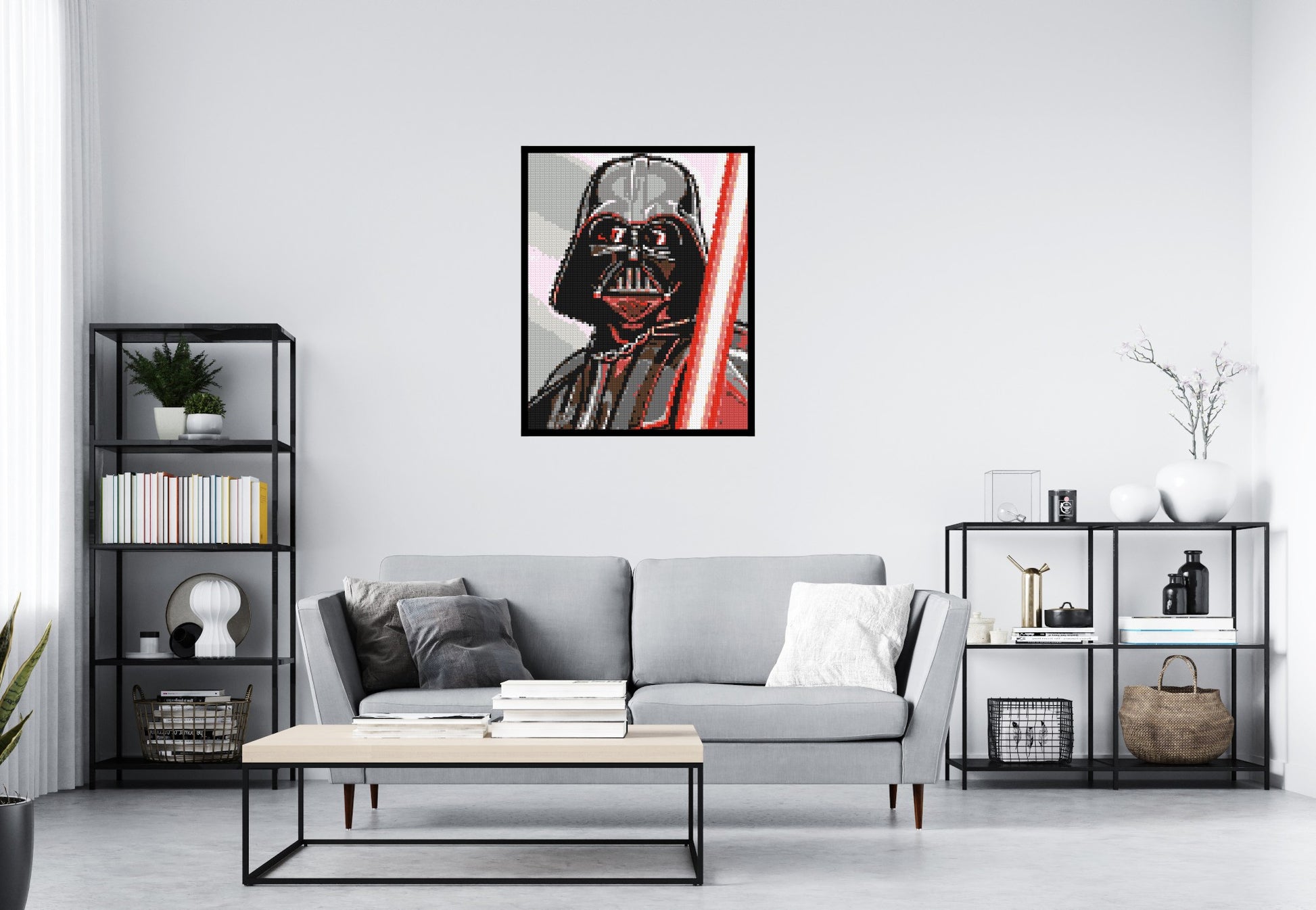 Darth Vader - Brick Art Mosaic Kit 4x5 scene with frame