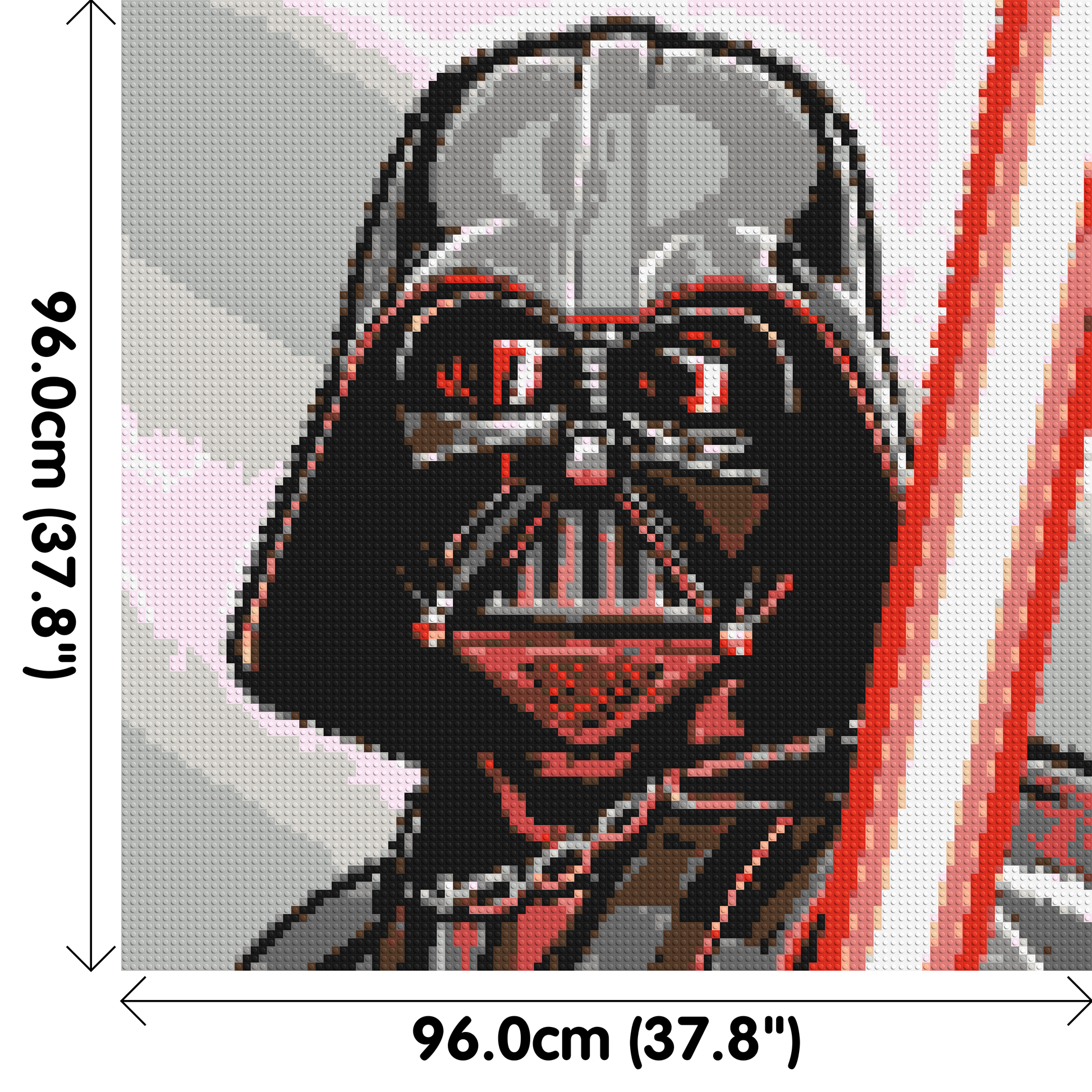 Darth Vader - Brick Art Mosaic Kit 5x5 dimensions