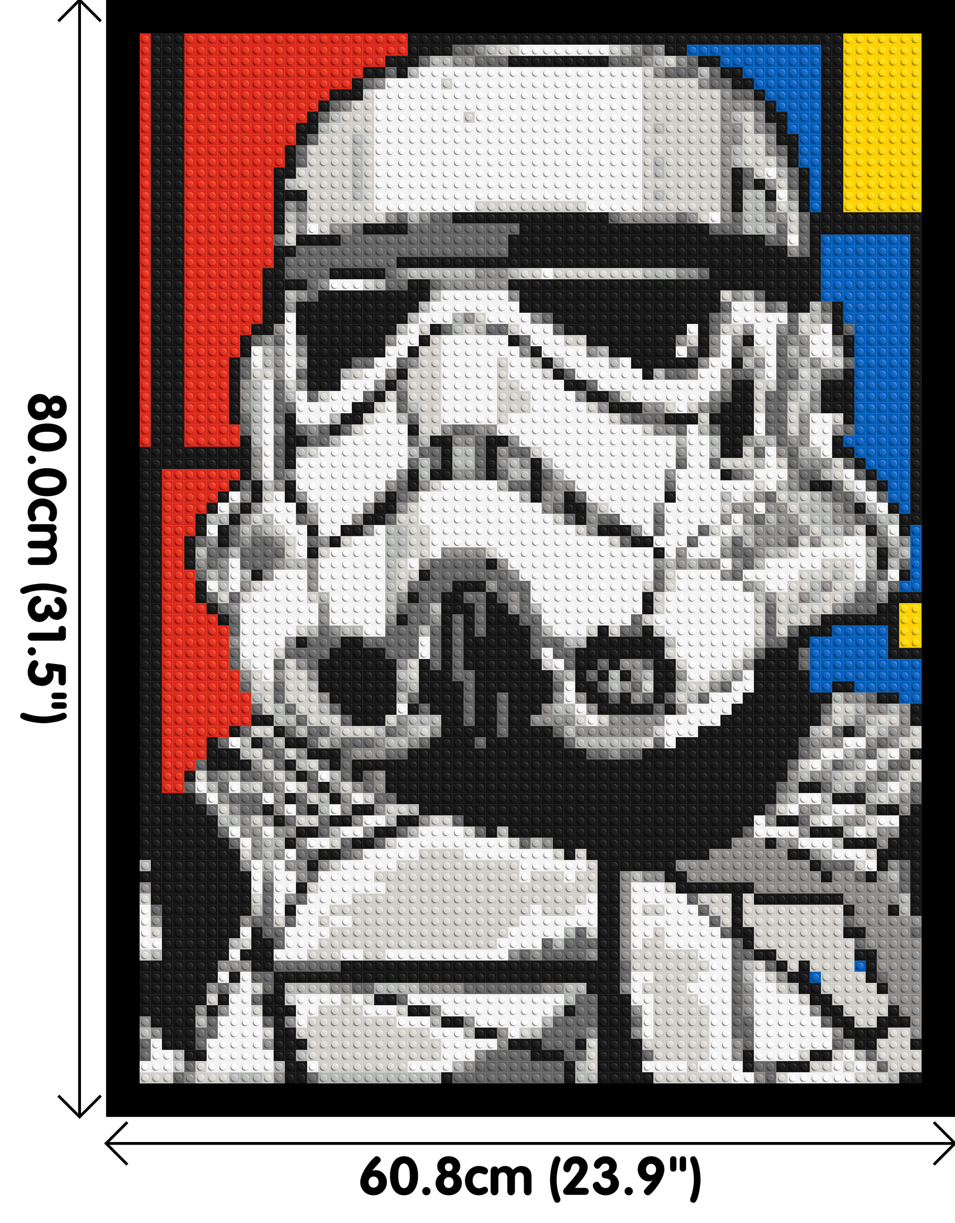 Stormtrooper - Brick Art Mosaic Kit 3x4 dimensions with frame