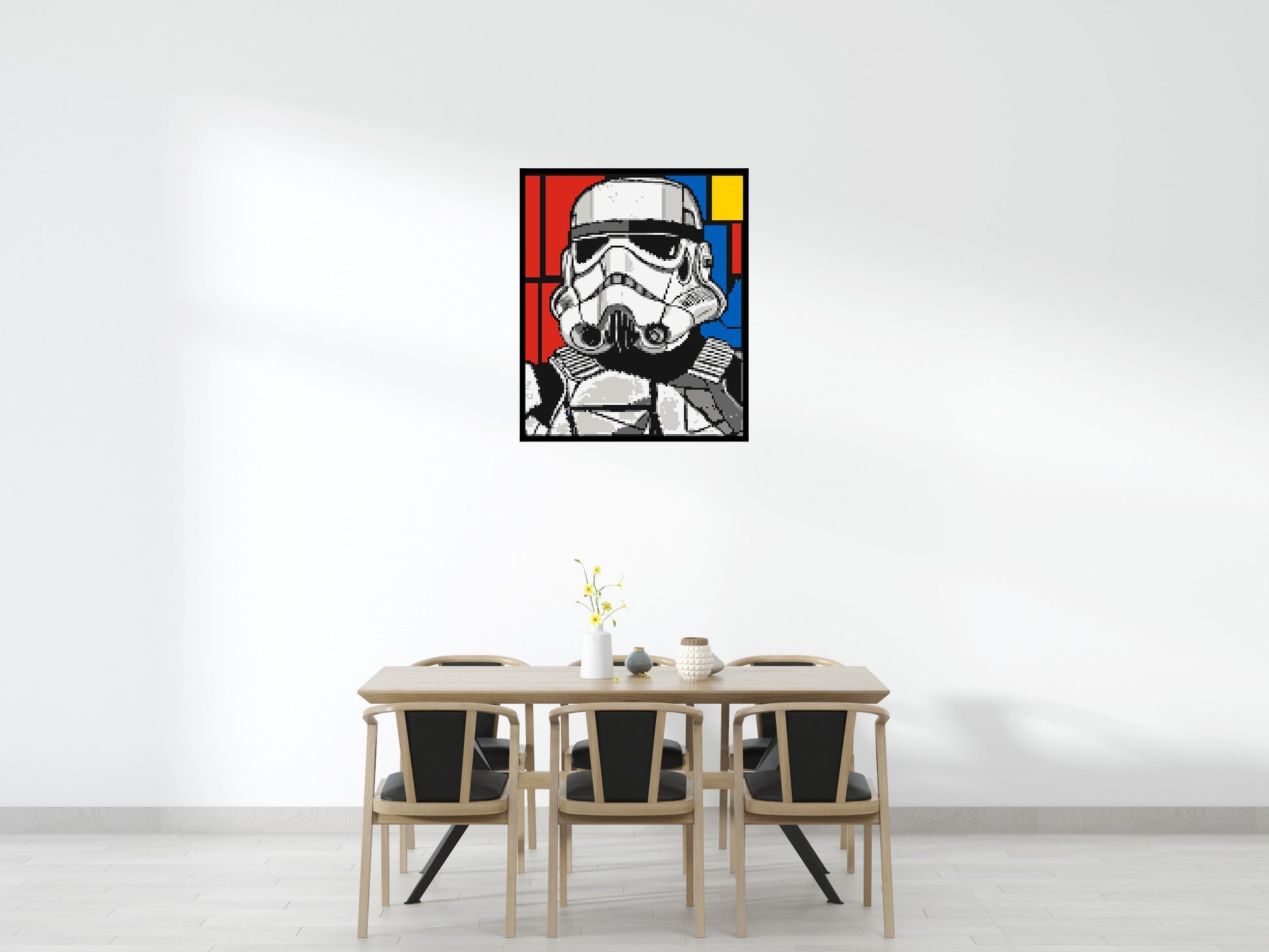 Stormtrooper - Brick Art Mosaic Kit 5x6 scene with frame