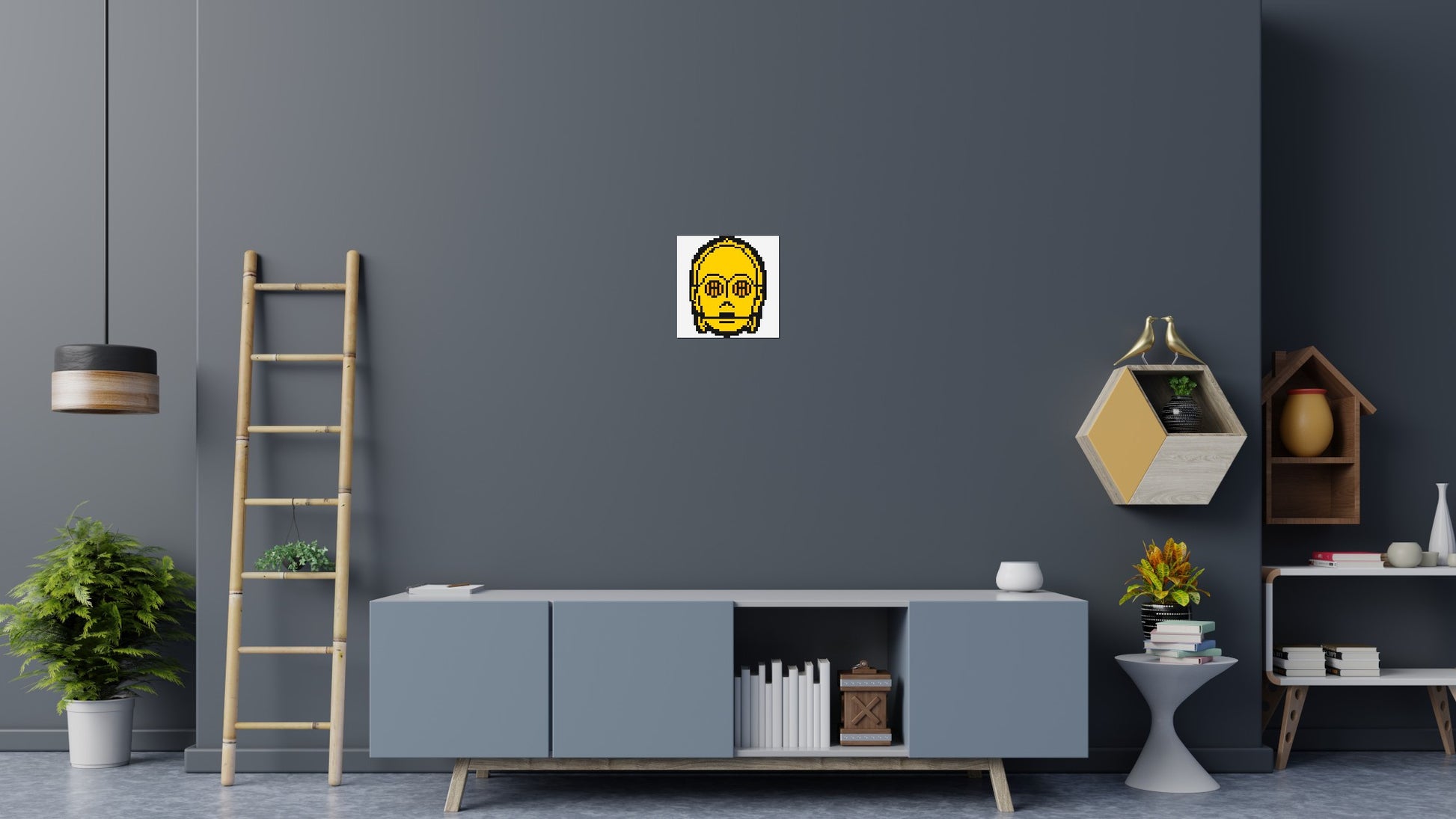 C3PO - Brick Art Mosaic Kit 2x2 scene