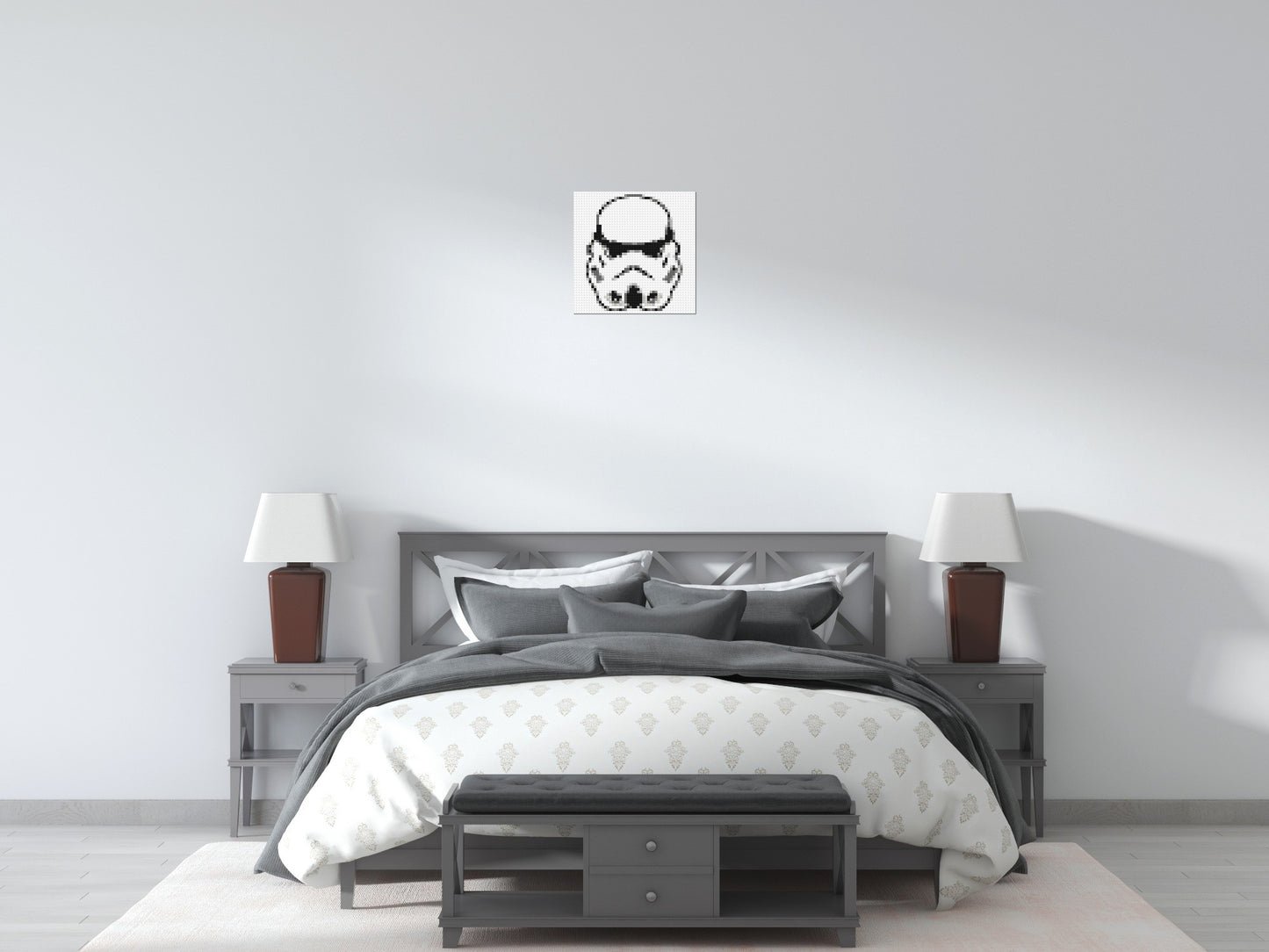 Stormtrooper #2 - Brick Art Mosaic Kit 2x2 large