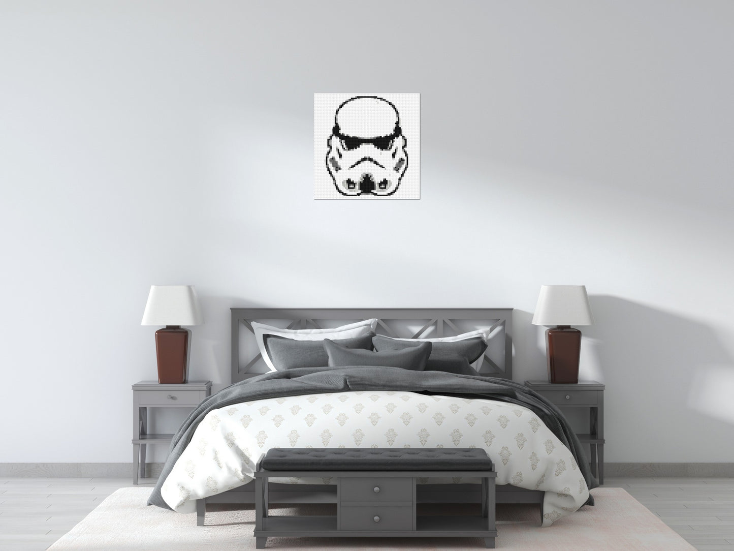 Stormtrooper #2 - Brick Art Mosaic Kit 3x3 large