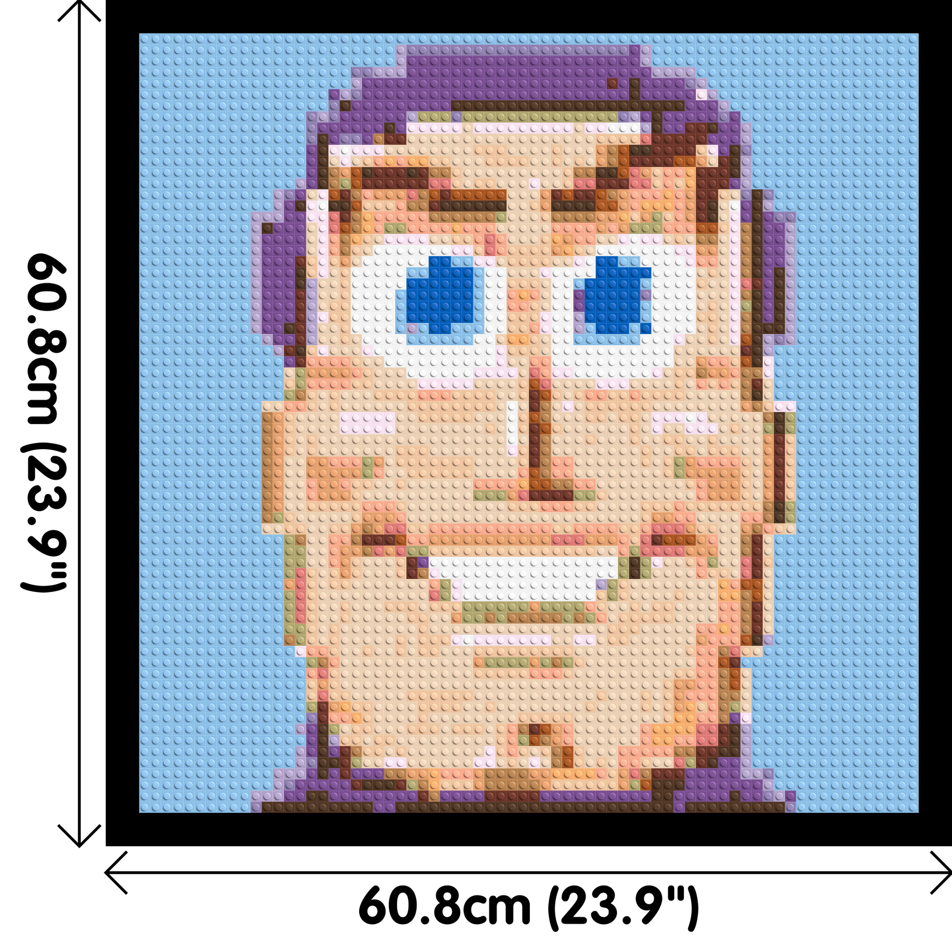 Buzz Lighyear - Brick Art Mosaic Kit 3x3 dimensions with frame