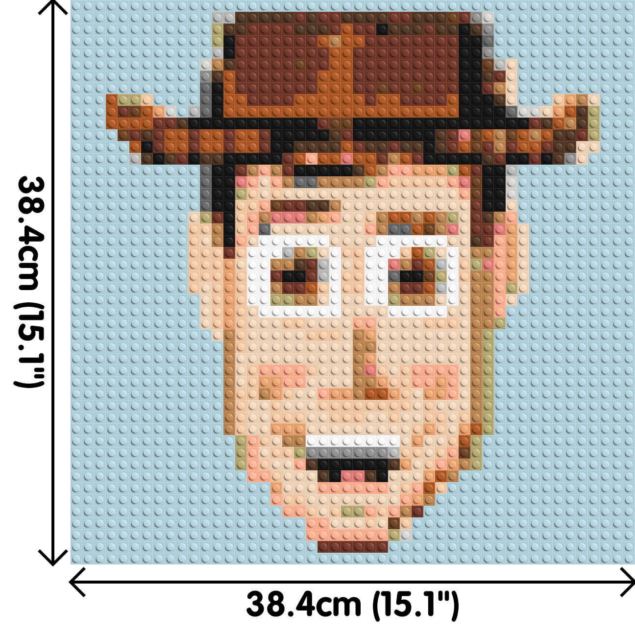 Sheriff Woody - Brick Art Mosaic Kit 2x2 dimensions