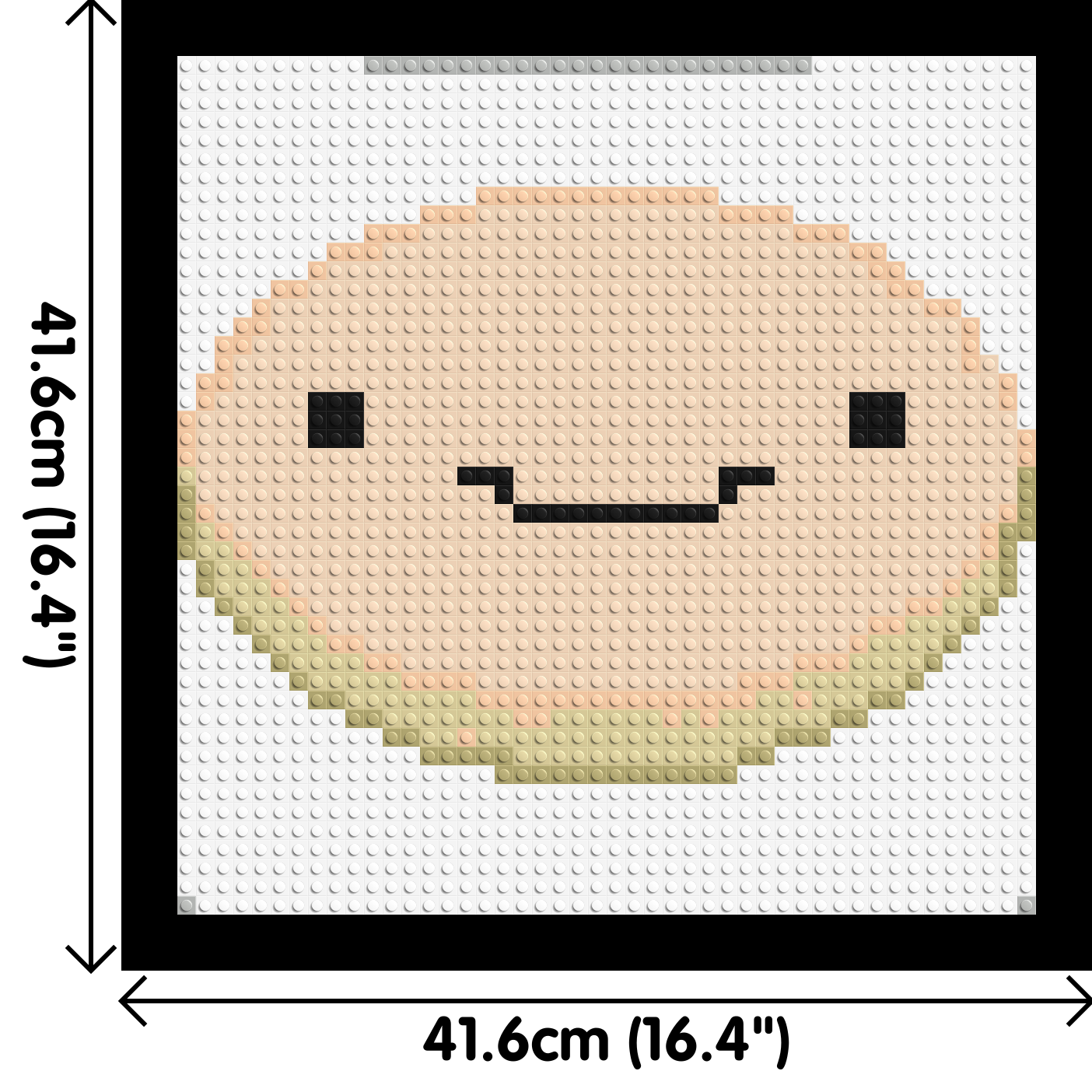 Finn the Human - Brick Art Mosaic Kit 2x2 dimensions with frame