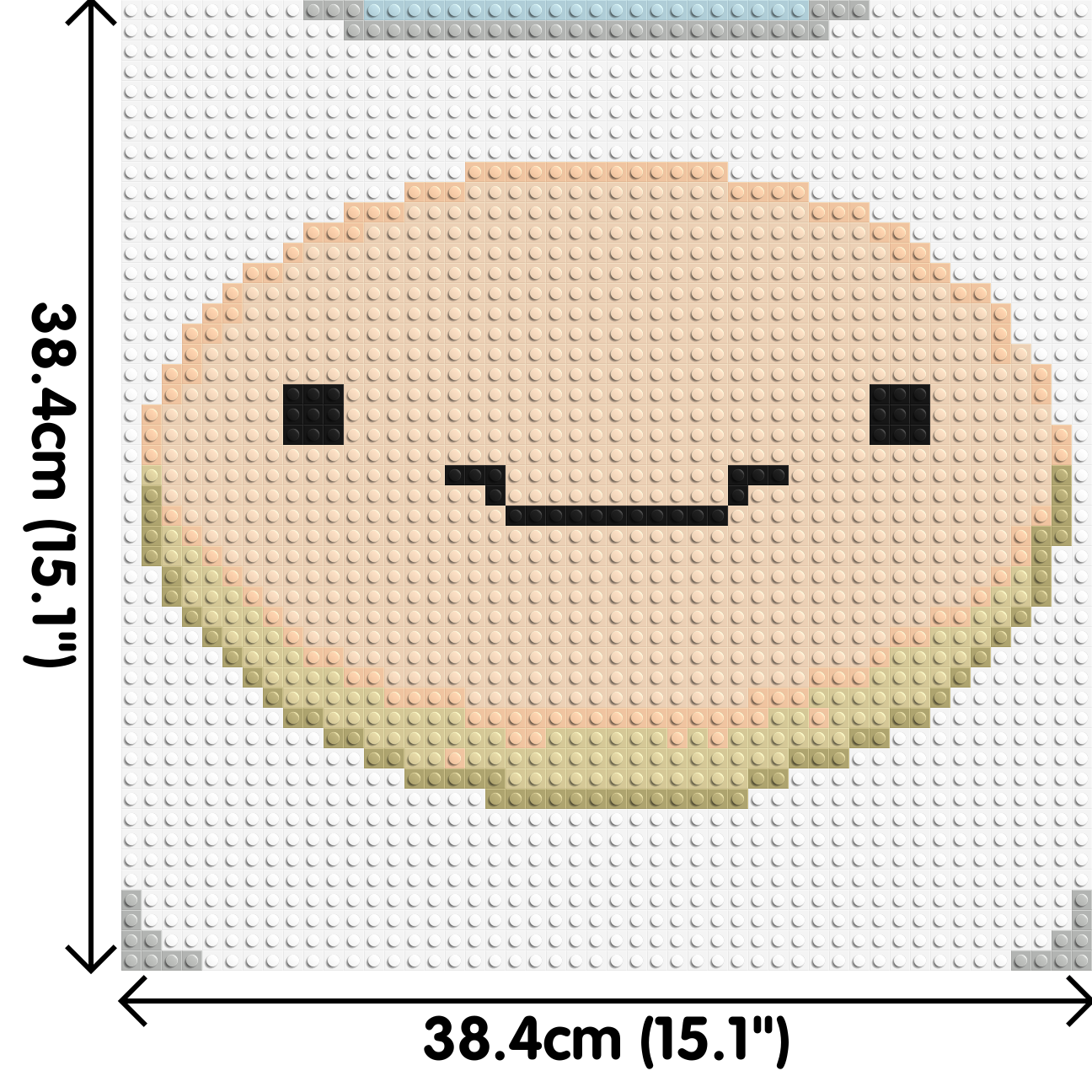 Finn the Human - Brick Art Mosaic Kit 2x2 dimensions