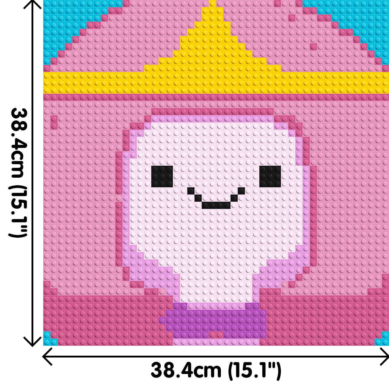 Princess Bubblegum - Brick Art Mosaic Kit 2x2 large