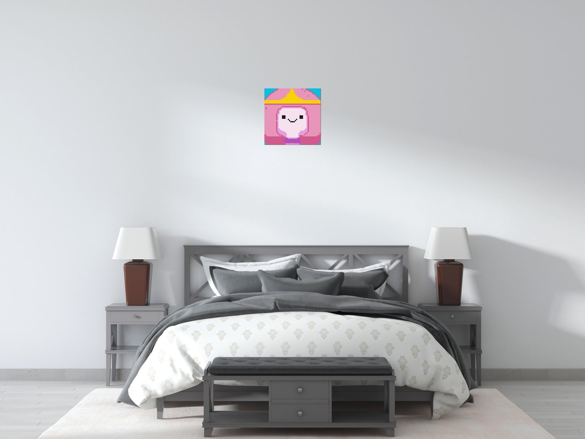 Princess Bubblegum - Brick Art Mosaic Kit 2x2 scene