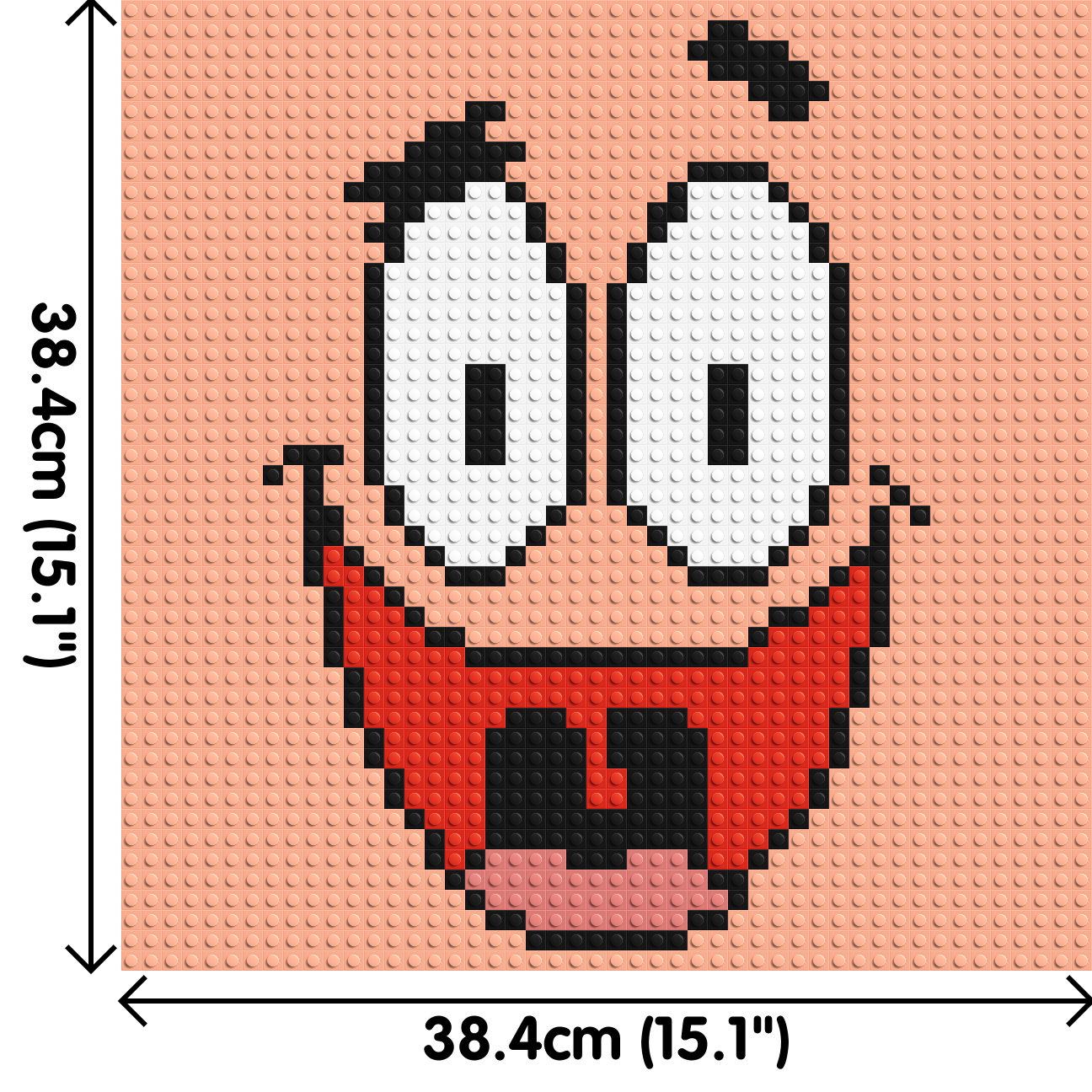 Patrick Star - Brick Art Mosaic Kit 2x2 large