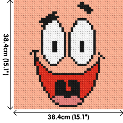Patrick Star - Brick Art Mosaic Kit 2x2 large