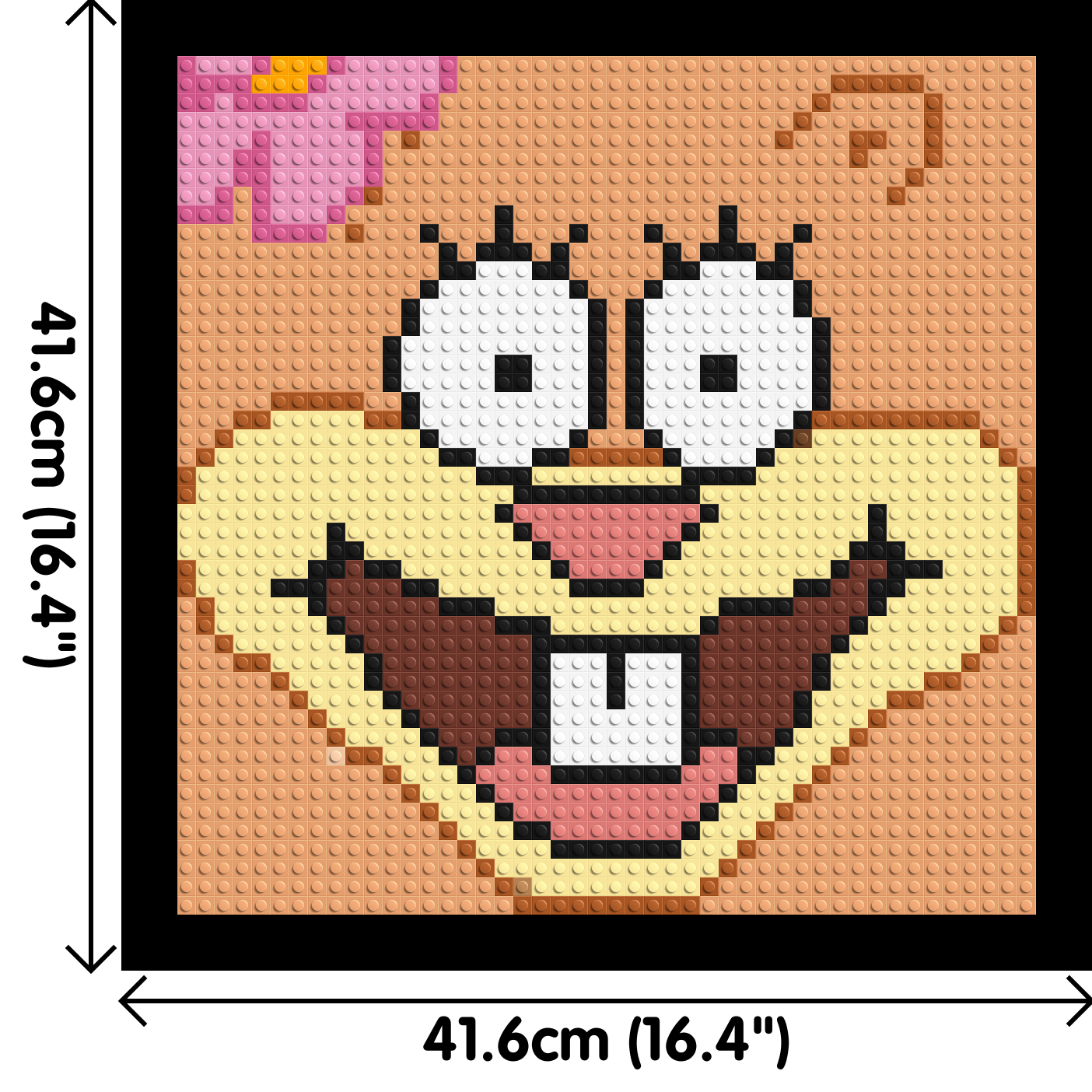 Sandy Cheeks - Brick Art Mosaic Kit 2x2 large